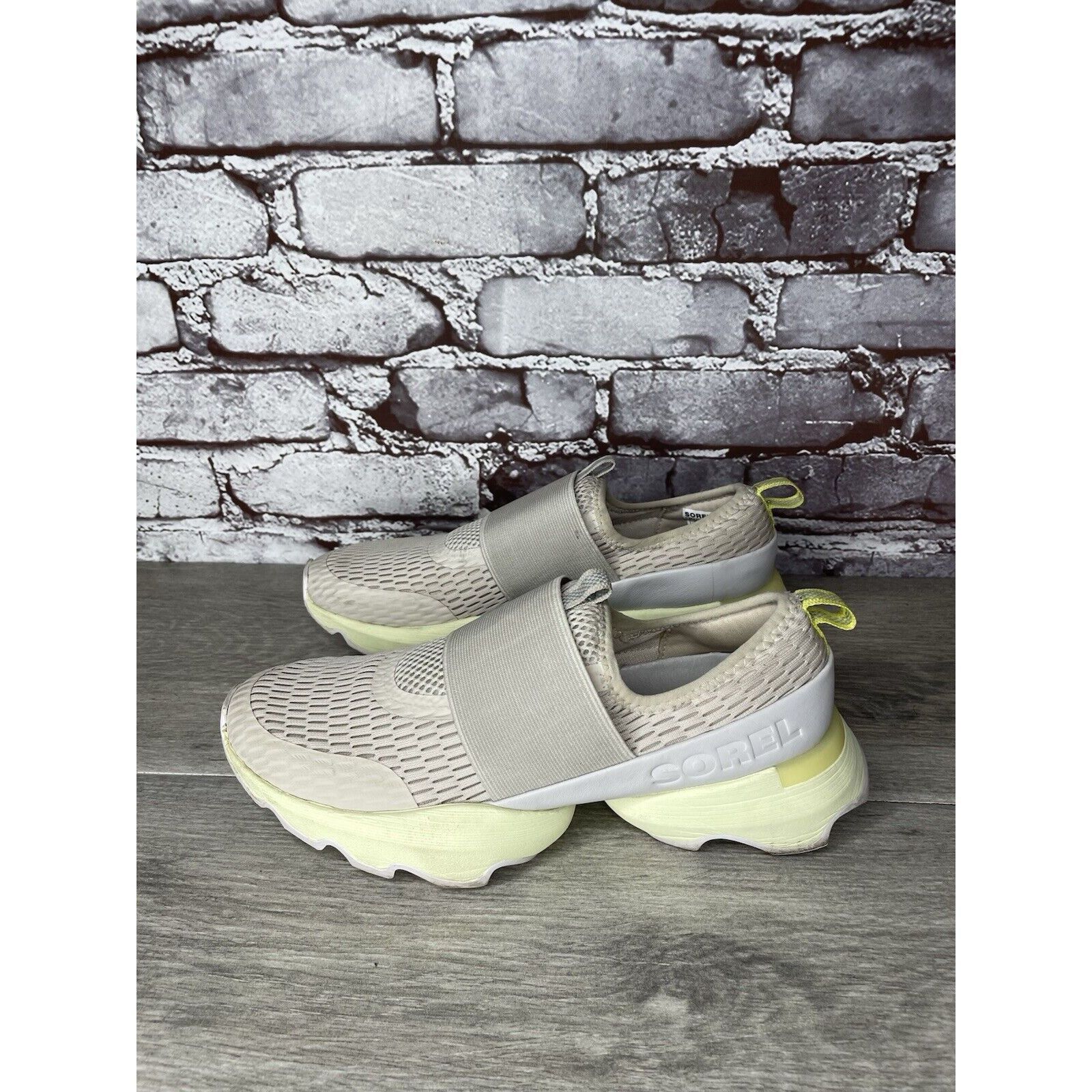 SOREL Sorel Kinetic Impact Strap Beige Mesh Synthetic Slip On Shoe Size US 7 / IT 37 - 13 Thumbnail