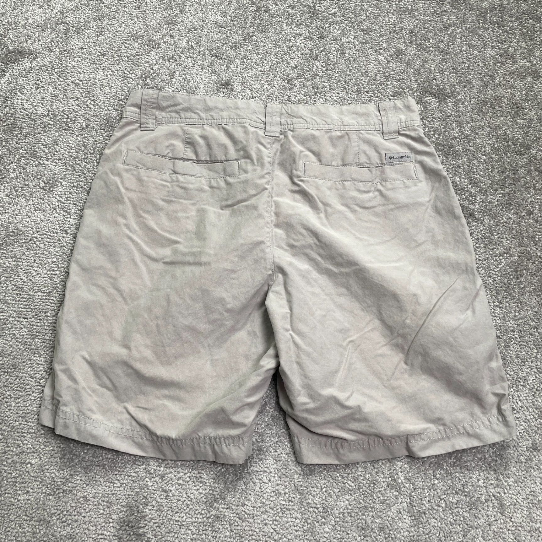 Vintage Columbia Chino Shorts 30W Tan Brown Cotton Nylon Casual Outdoor Mens Size US 30 / EU 46 - 2 Thumbnail