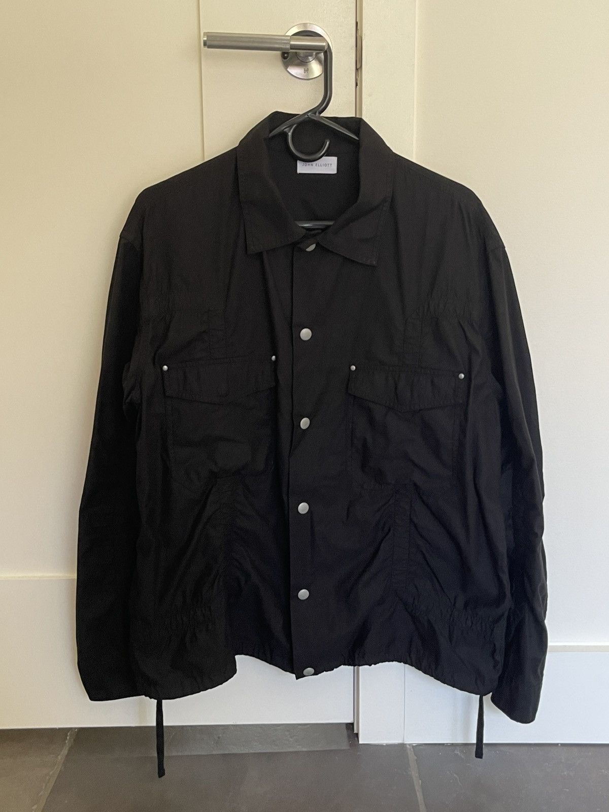 John Elliott Cotton Poplin Frame Snap Overshirt (2021) Size US M / EU 48-50 / 2 - 5 Thumbnail