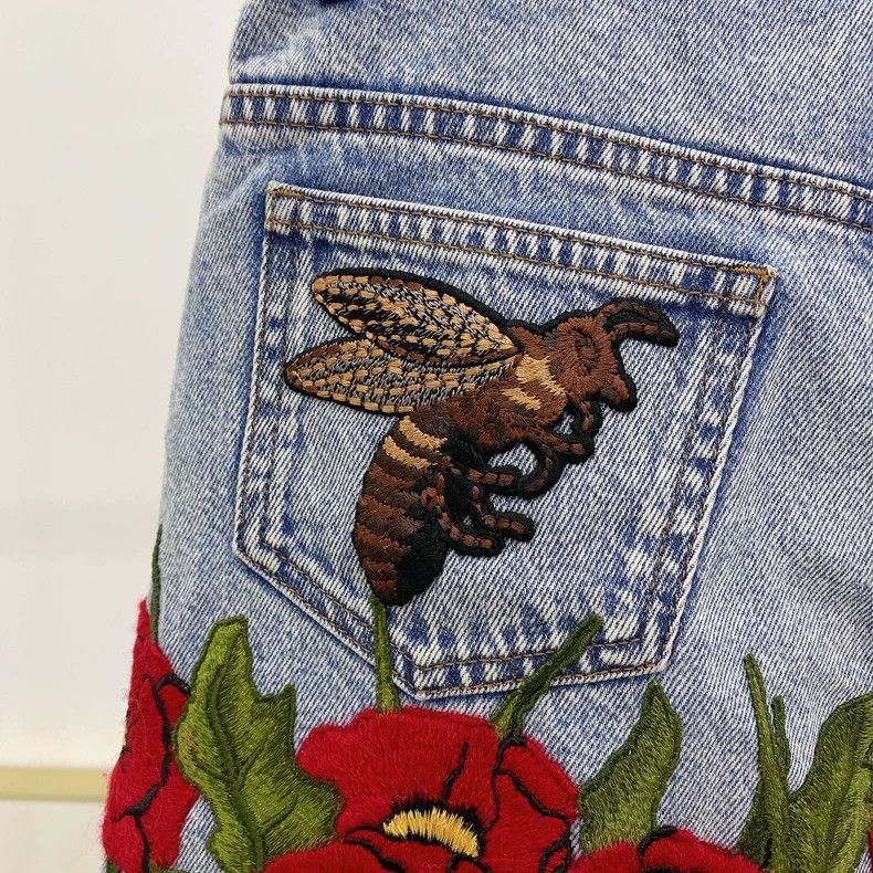 Gucci Gucci Embroidered skirt Size 27" / US 4 / IT 40 - 4 Thumbnail