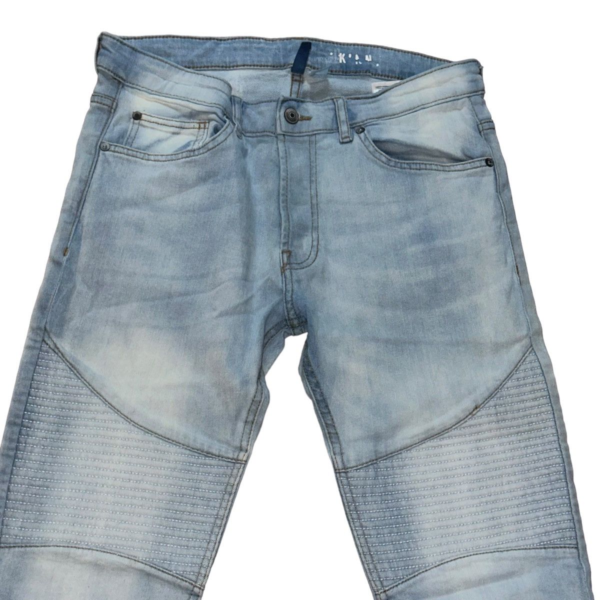 Divided Divided light wash skinny moto button fly jeans Size US 32 / EU 48 - 2 Thumbnail