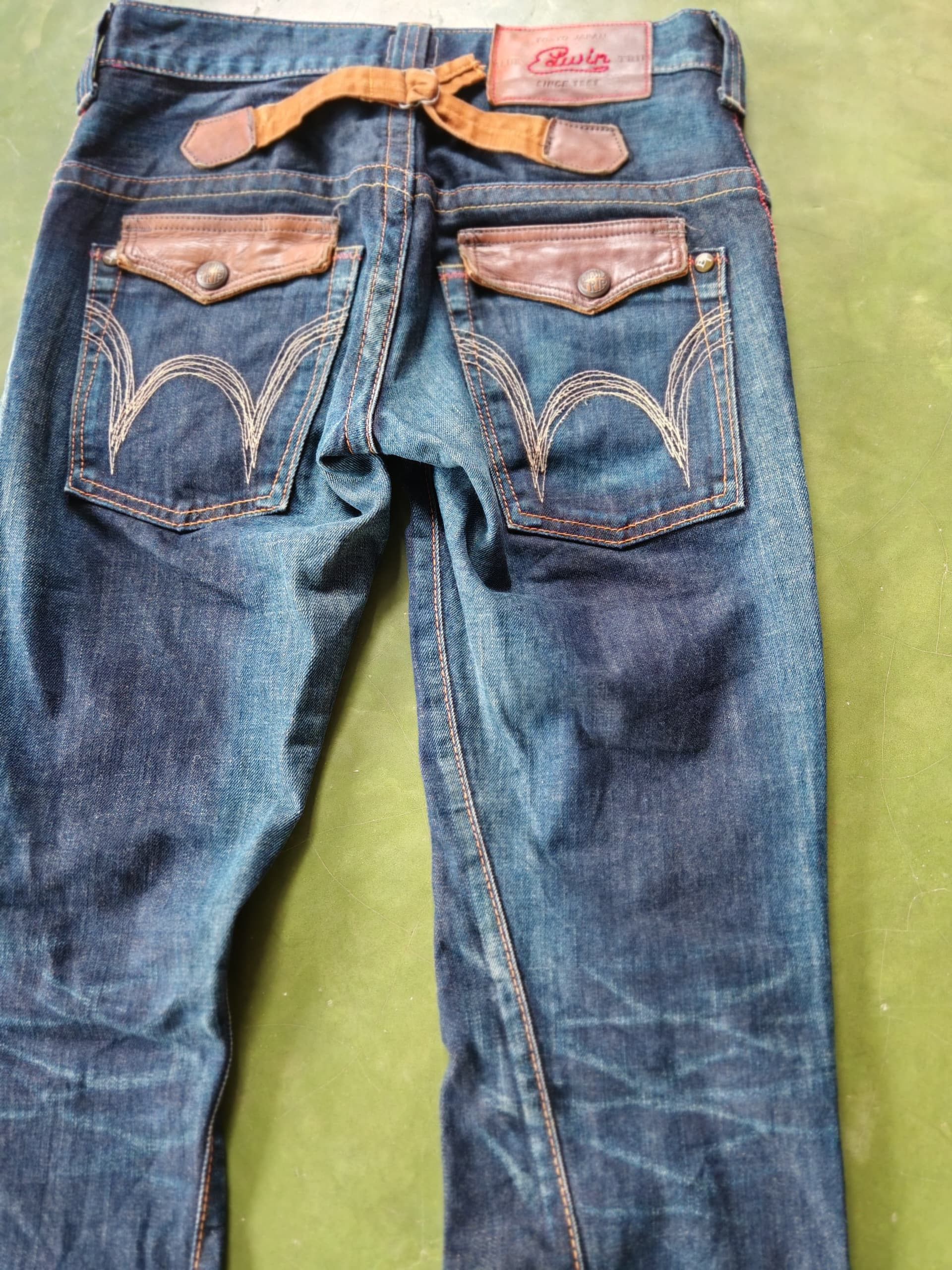 Edwin 🔥90s Style Flared Spiral Edwin Sick Mudwash Jeans Size US 29 - 4 Thumbnail