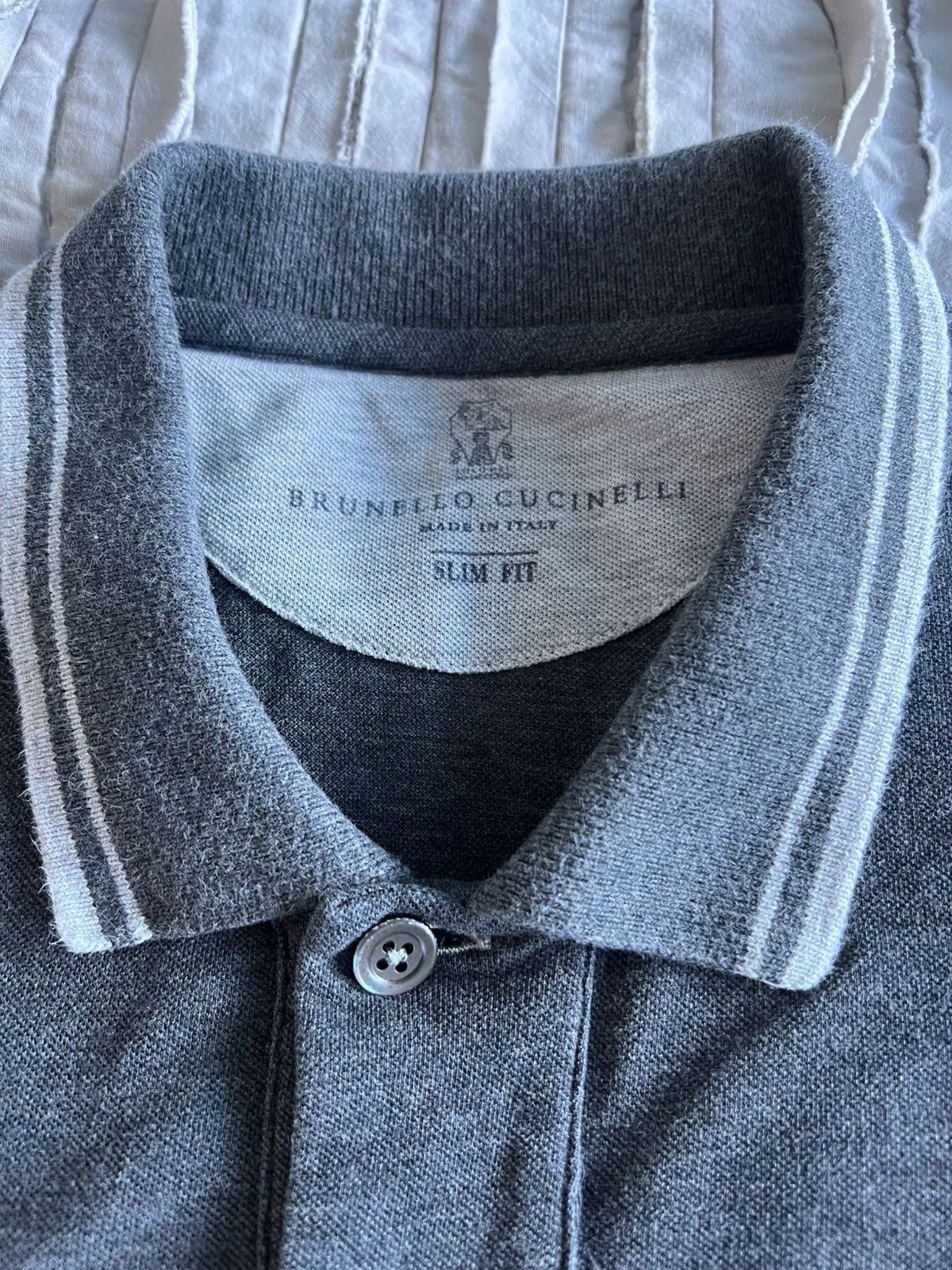 Brunello Cucinelli Brunello Cucinelli Polo with Pocket Size US S / EU 44-46 / 1 - 3 Thumbnail