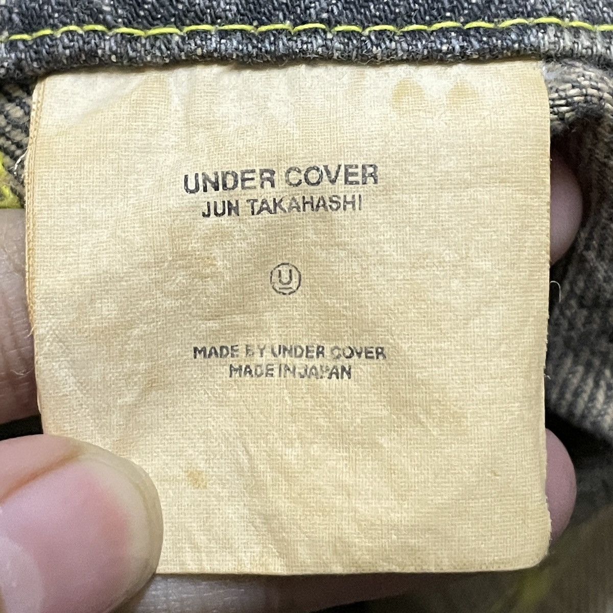 Undercover SS02 Very Rare Undercover The Illusion of Haze Diamond Jeans Size US 29 - 10 Thumbnail