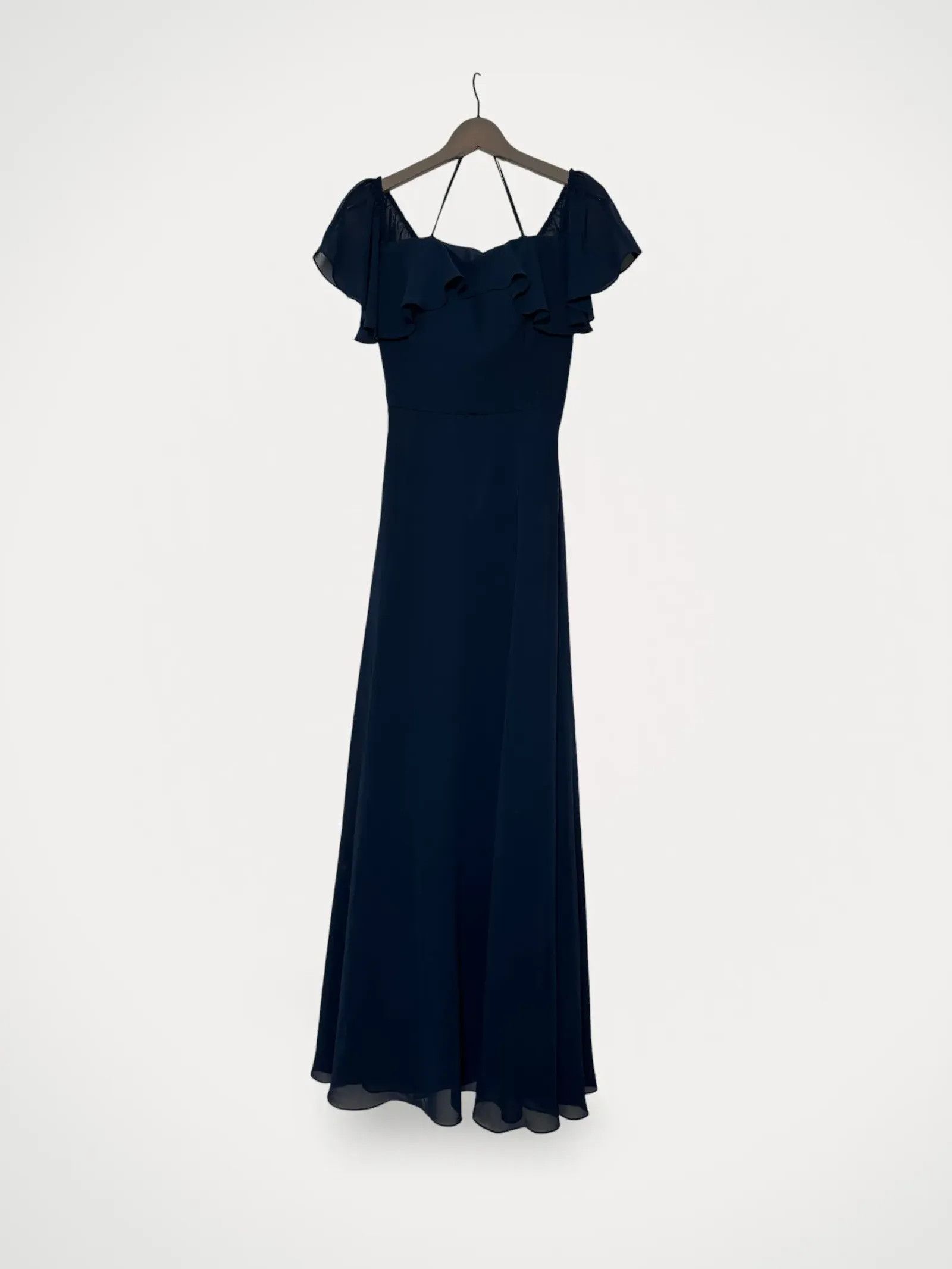 marchesa notte bridesmaid dresses ZAPAKA Women Convertible Dusty Blue Bridesmaid Dress Chiffon A Line Wedidng  Party Dress