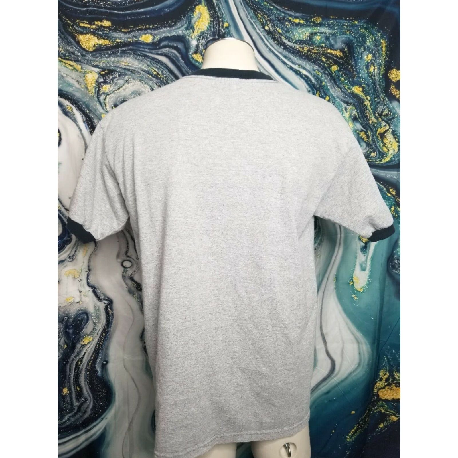Anvil VINTAGE Anvil Ringer T-Shirt Body For Life Bodybuilding Championship Grey Large Mens Size US L / EU 52-54 / 3 - 2 Thumbnail