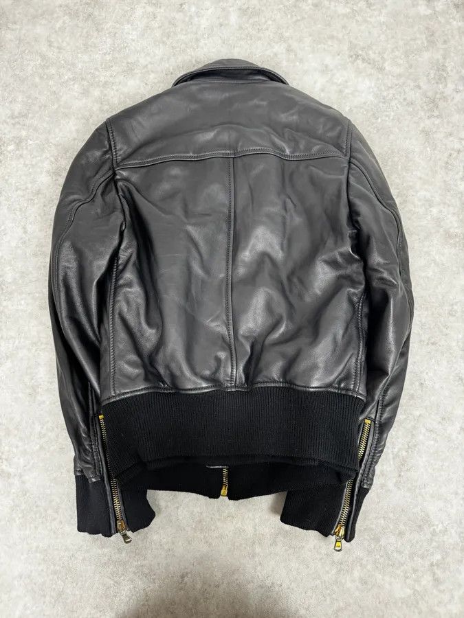 Dolce & Gabbana 2000s Dolce & Gabbana Multi-Zip Black Leather Jacket Size US M / EU 48-50 / 2 - 4 Thumbnail