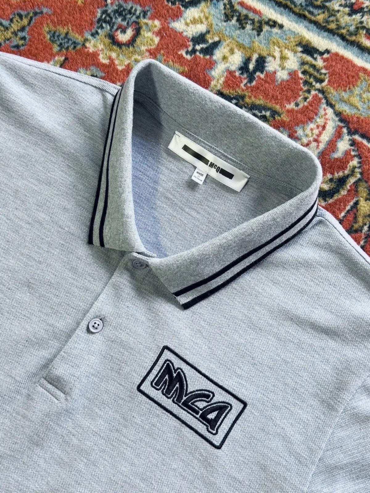 Alexander McQueen × McQ Alexander McQueen 2021 Alexander McQueen Embroidered Logo Polo Shirt Size US M / EU 48-50 / 2 - 8 Thumbnail