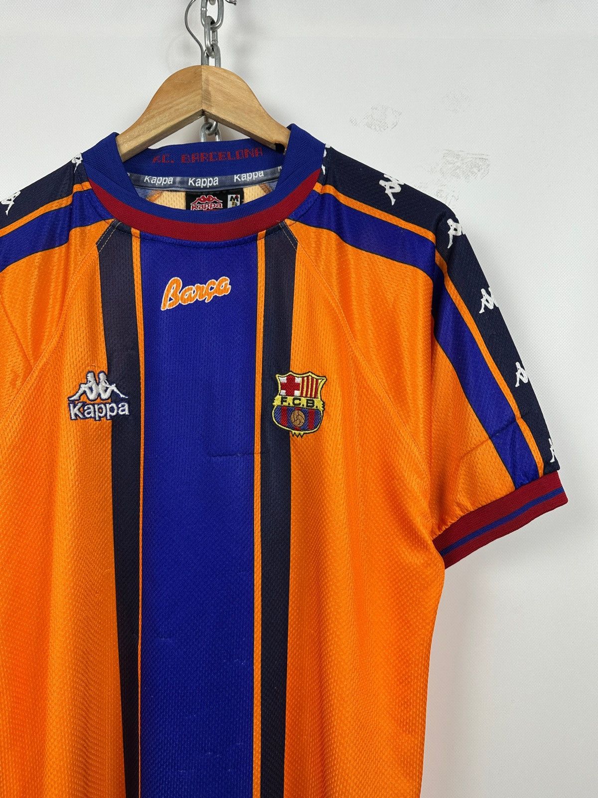 Kappa × Vintage 1997/98 Vintage Kappa FC Barcelona Away Soccer Jersey Size US M / EU 48-50 / 2 - 6 Thumbnail