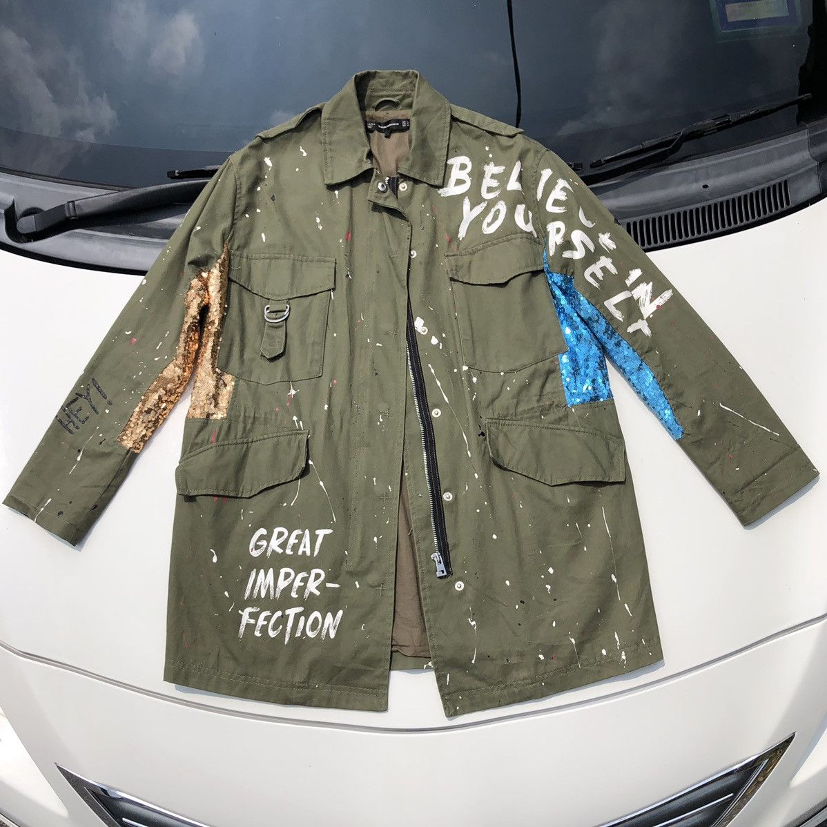 Zara OG Zara Trafaluc Jacket Parka Archival Design Distressed Size US M / EU 48-50 / 2 - 3 Thumbnail