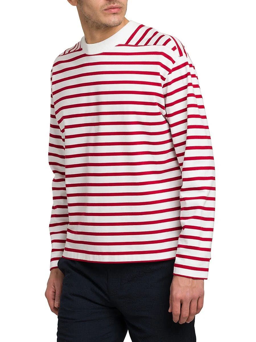 Loro Piana o1srvl11e0424 T-Shirt in White/Red Size US L / EU 52-54 / 3 - 2 Thumbnail