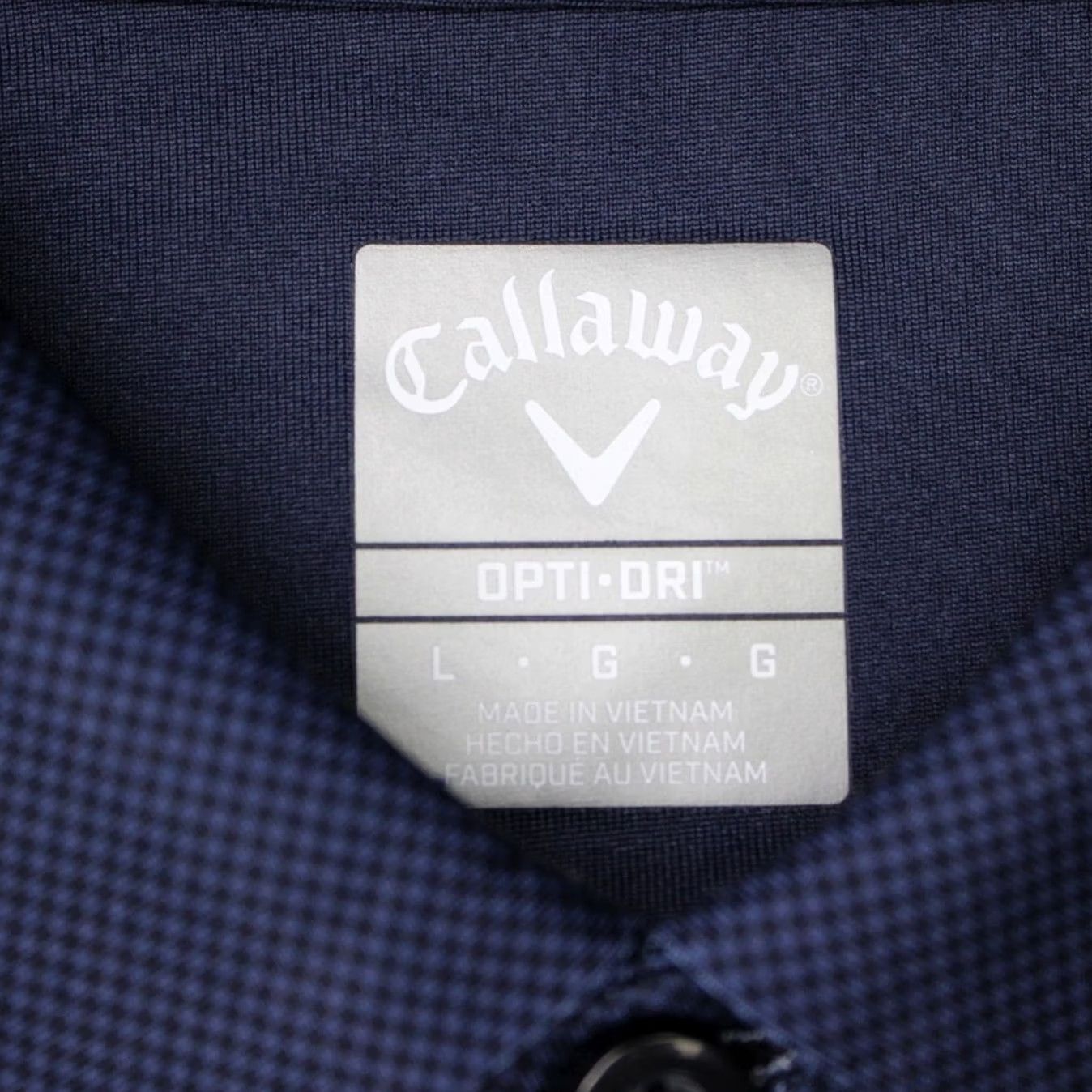 Callaway Callaway Polo Shirt Mens Large Blue Striped Opti-Dri Golf Polyester Short Sleeve Size US L / EU 52-54 / 3 - 6 Thumbnail