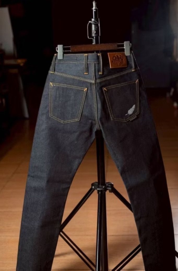Japanese Brand 💥Salvedge 21oz Pinion Slim fit denim jeans Size US 31 - 3 Thumbnail
