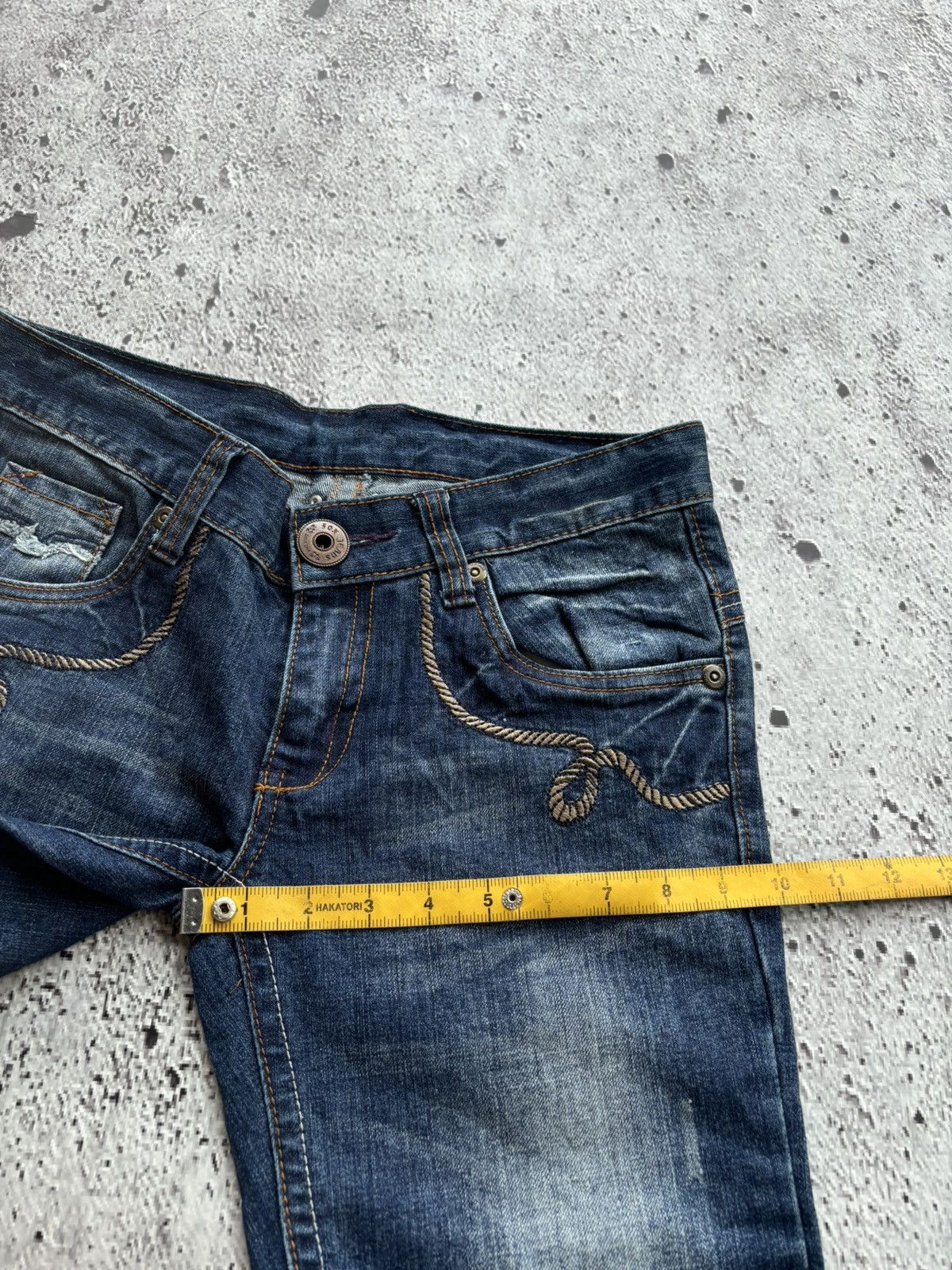 Hysteric Glamour Y2k Flare jeans latooku Tornado Mart style Size US 31 - 11 Thumbnail