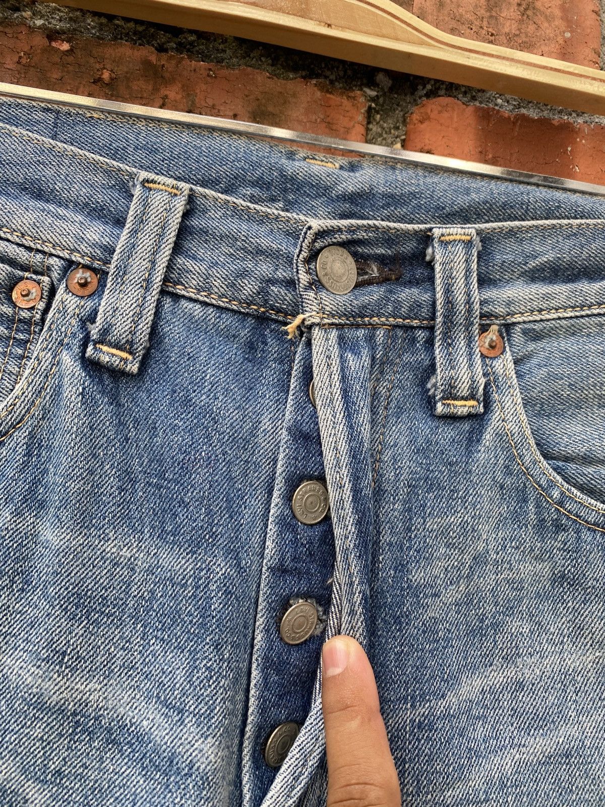 Levi's × Levi's Vintage Clothing × Vintage W29x29 Vintage LVC levis 501 redline big E Size US 29 - 6 Thumbnail