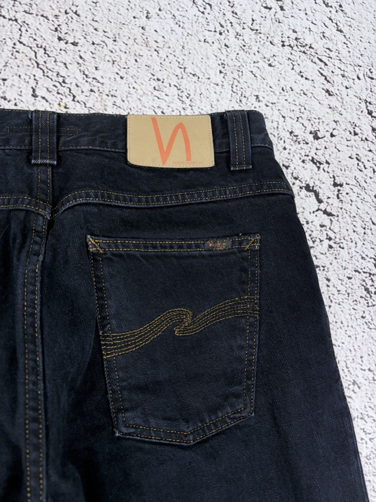 Nudie Jeans Nudie Jeans Black Contrast Stitch Denim Pants 30 Size US 30 / EU 46 - 9 Thumbnail