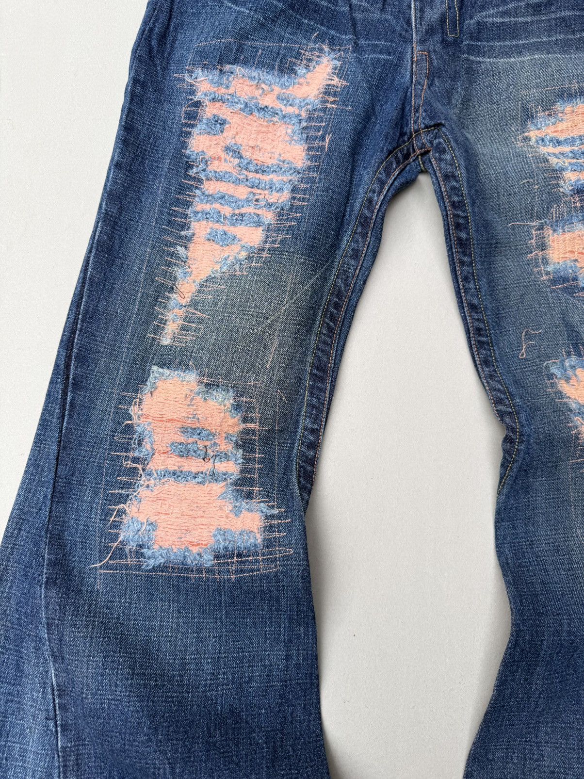 Japanese Brand First one flare jeans Size US 29 - 2 Thumbnail