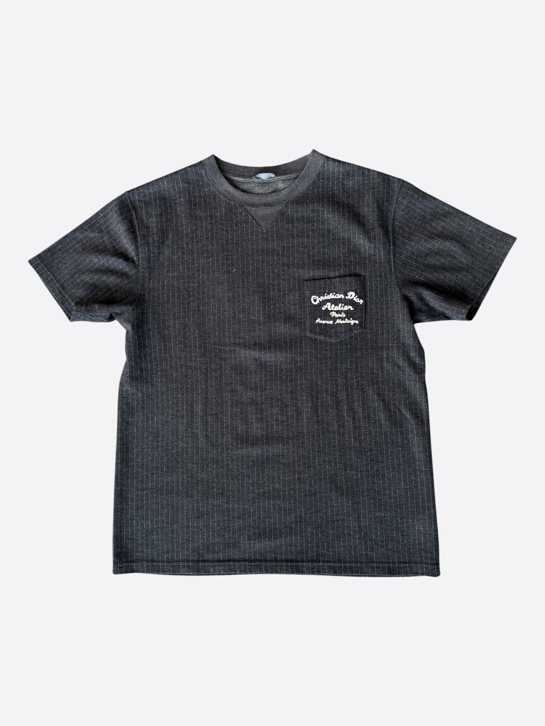 Dior 2018 Dior Homme Atelier Men's Logo-printed Black T-shirt