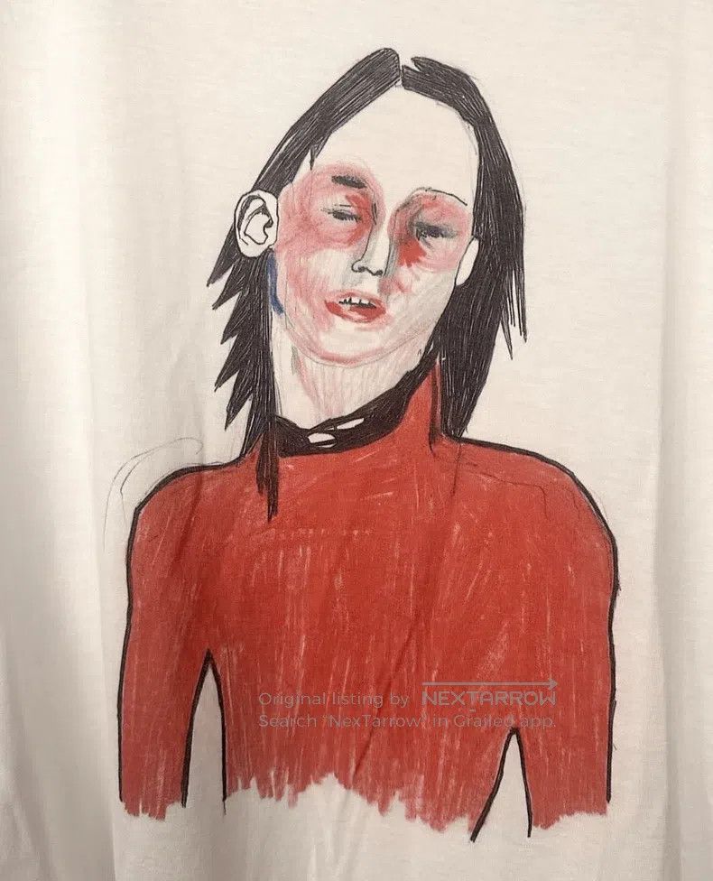 Raf Simons Raf Simons Guitar Red Boy Drawing T-shirt Size US S / EU 44-46 / 1 - 4 Thumbnail
