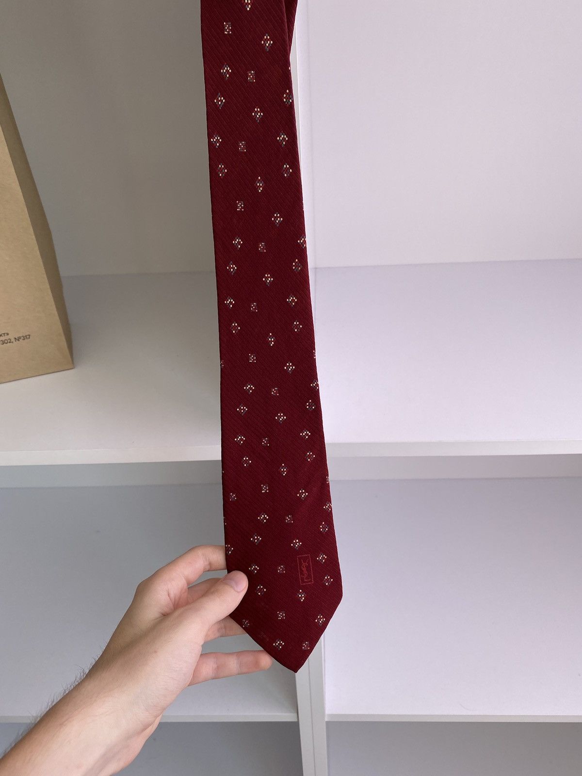 Vintage × Yves Saint Laurent Vintage Yves Saint Laurent Tie Size ONE SIZE - 4 Thumbnail