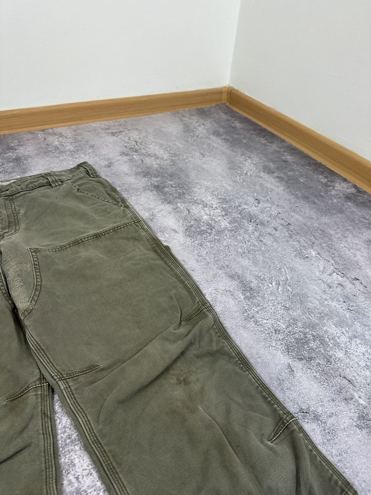 Carhartt Vintage Carhartt Double Knee Faded Khaki Y2K Carpenter Pants Size US 34 / EU 50 - 11 Thumbnail