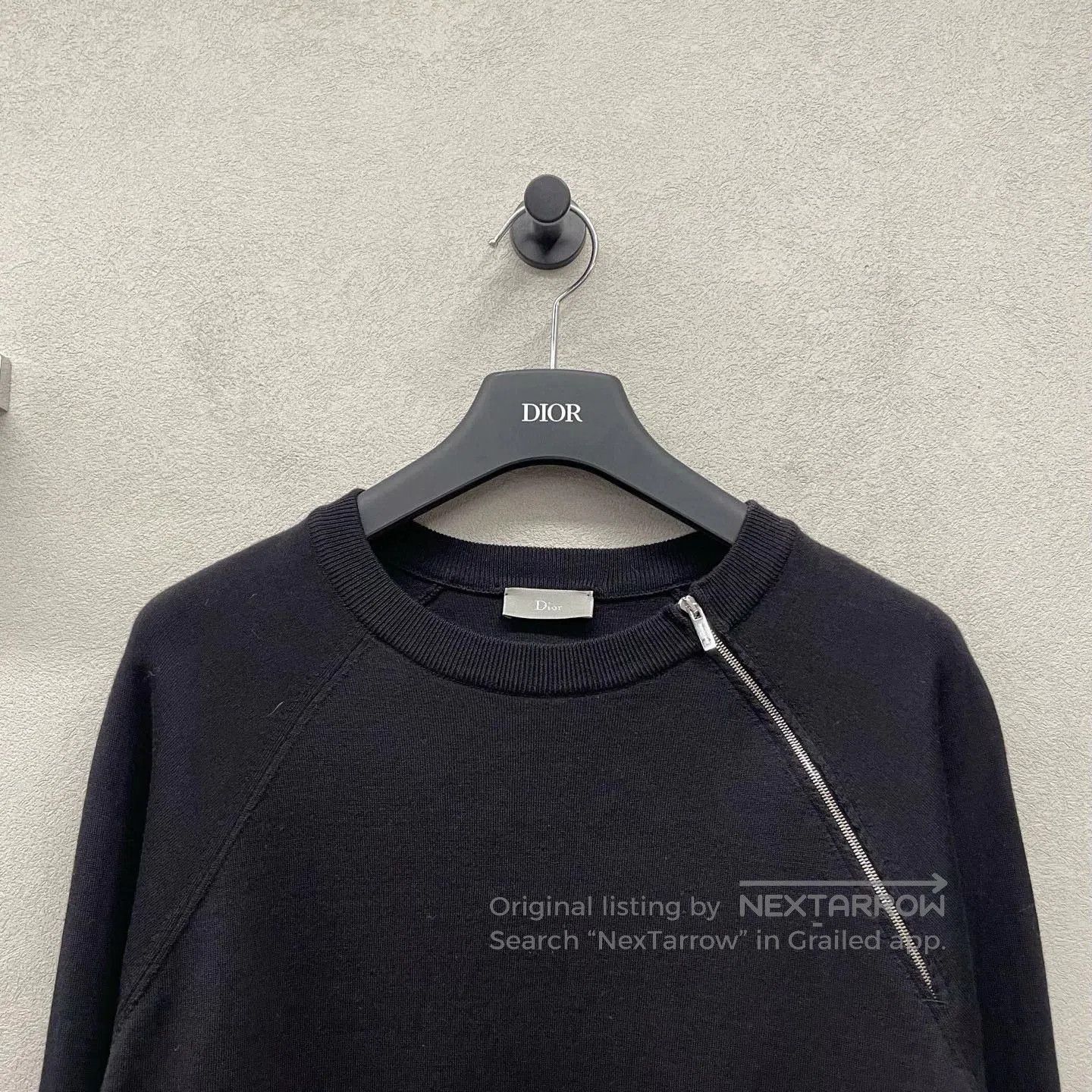 Dior black irregular zip sweatshirt by dior. Size US S / EU 44-46 / 1 - 4 Thumbnail
