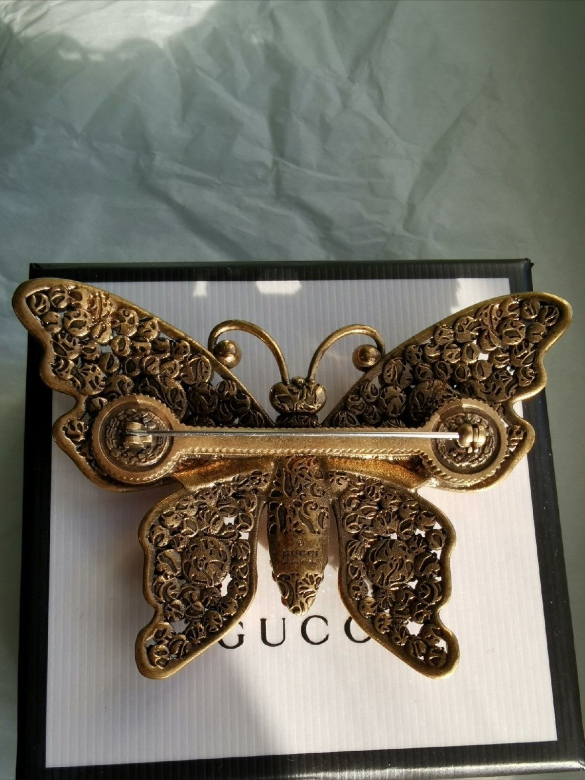 Gucci Gucci runway butterfly brooch Size ONE SIZE - 4 Thumbnail