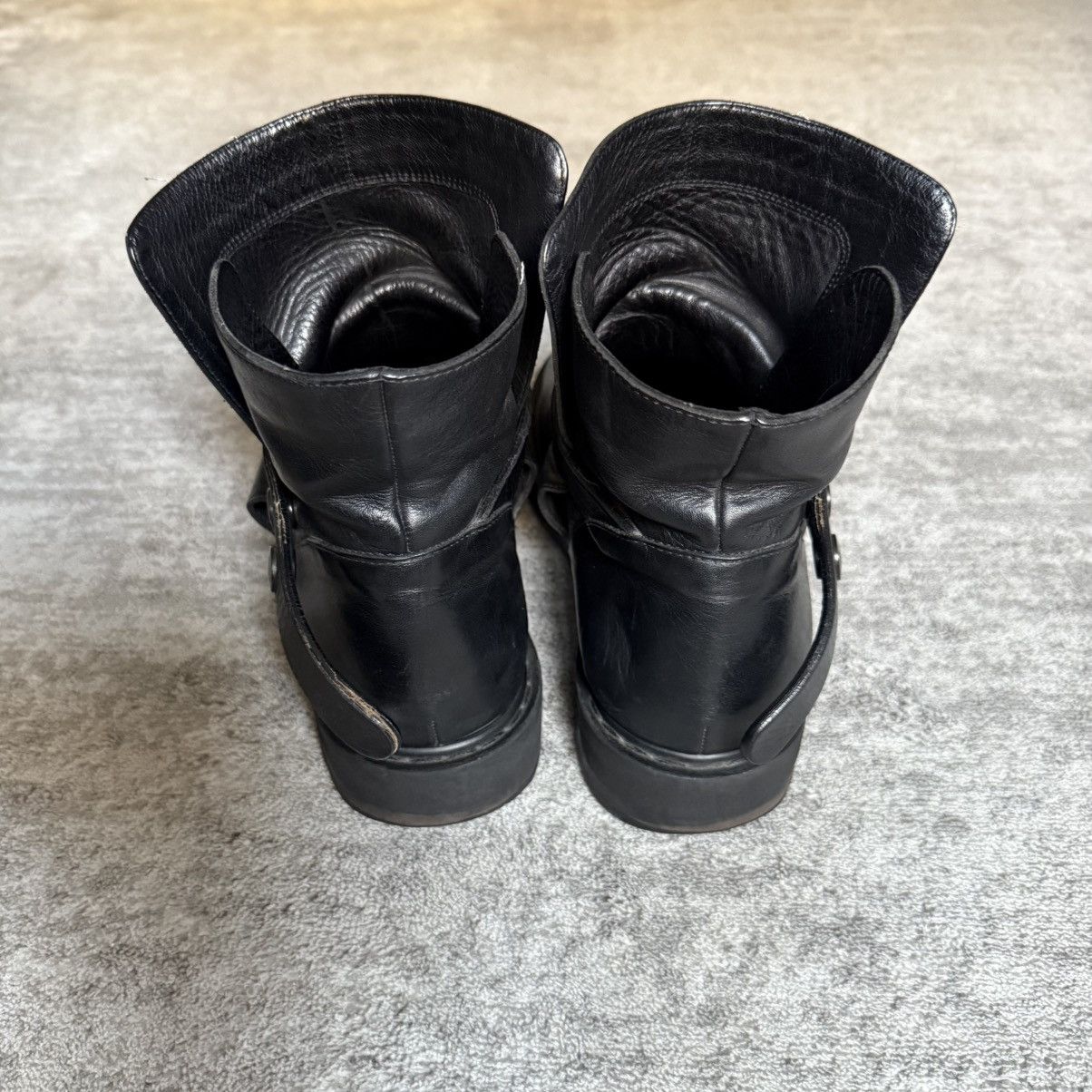 Rick Owens AW10 Rick Owens Mainline Snap Button Leather Boots Size US 10.5 / EU 43-44 - 4 Thumbnail