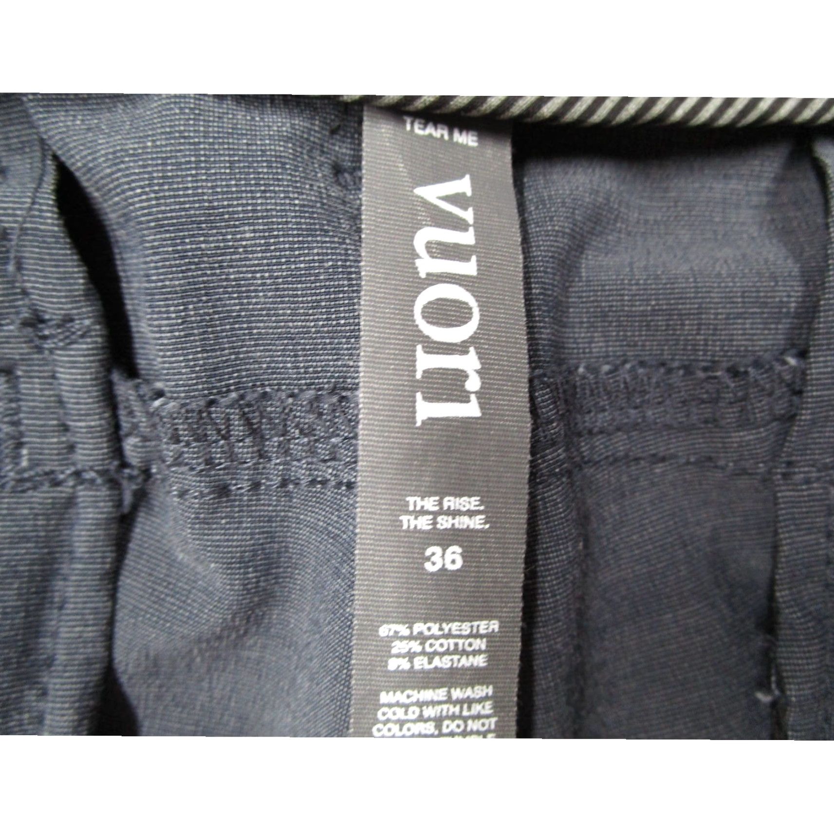 Vuori Vuori Mens Pants 36 Chino Charcoal Gray Stretch Performance 5-Pocket/V433 Mens Size US 36 / EU 52 - 3 Thumbnail
