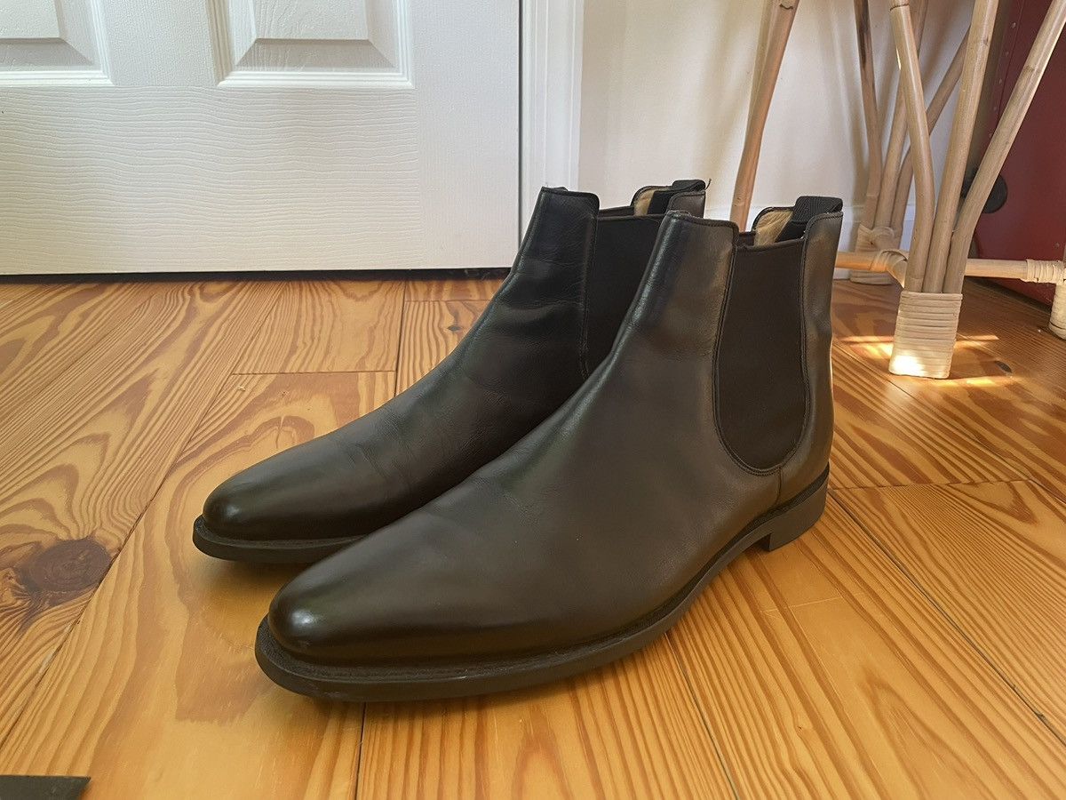 Church's Classic “Ely" Black Leather Chelsea Boots Size 105F / 10.5D Size US 11 / EU 44 - 16 Thumbnail