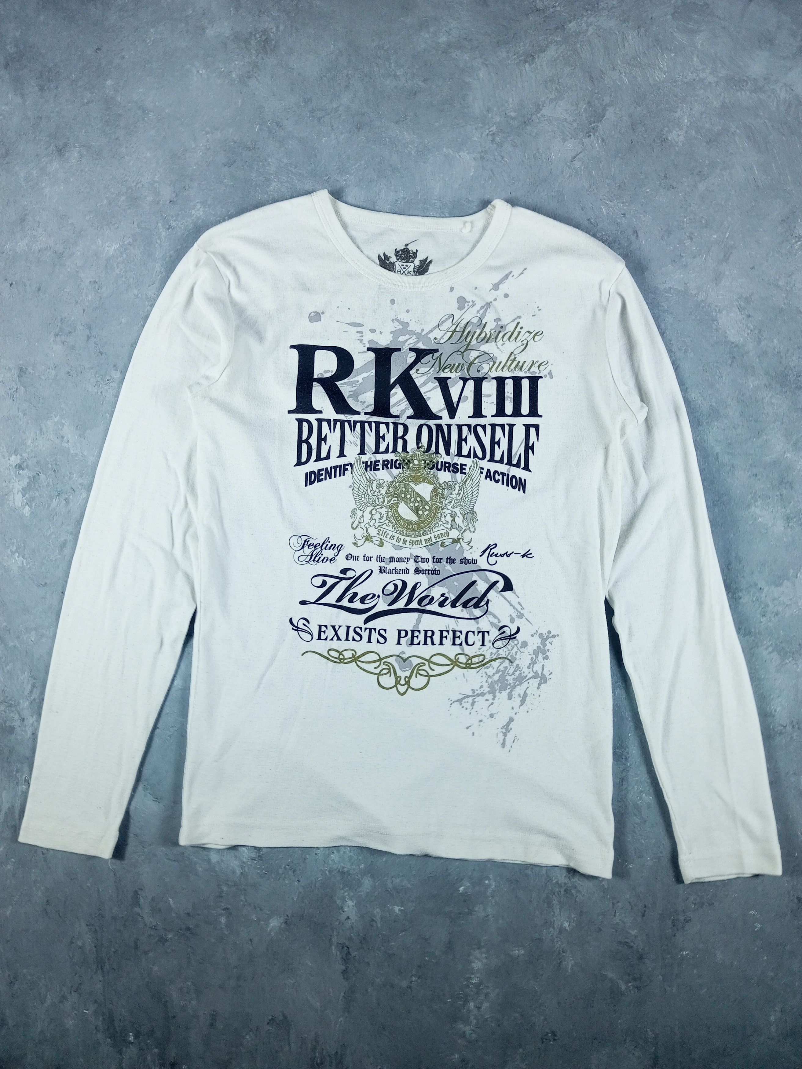 Japanese Brand 2000s Japanese archive Vkei Grunge Long Sleeve Tee Size US M / EU 48-50 / 2 - 1 Thumbnail