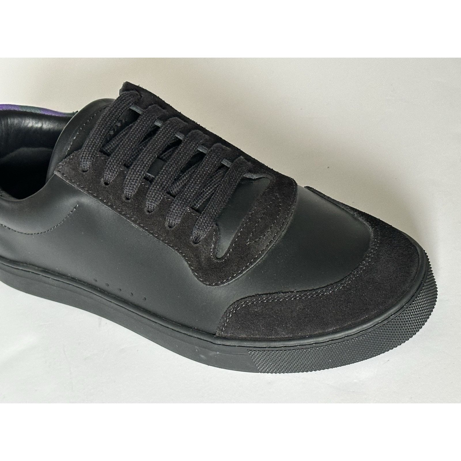 Burberry Burberry Leather Sneakers Black/IP Check 7.5 US 8075375 Size US 7.5 / EU 40-41 - 11 Thumbnail