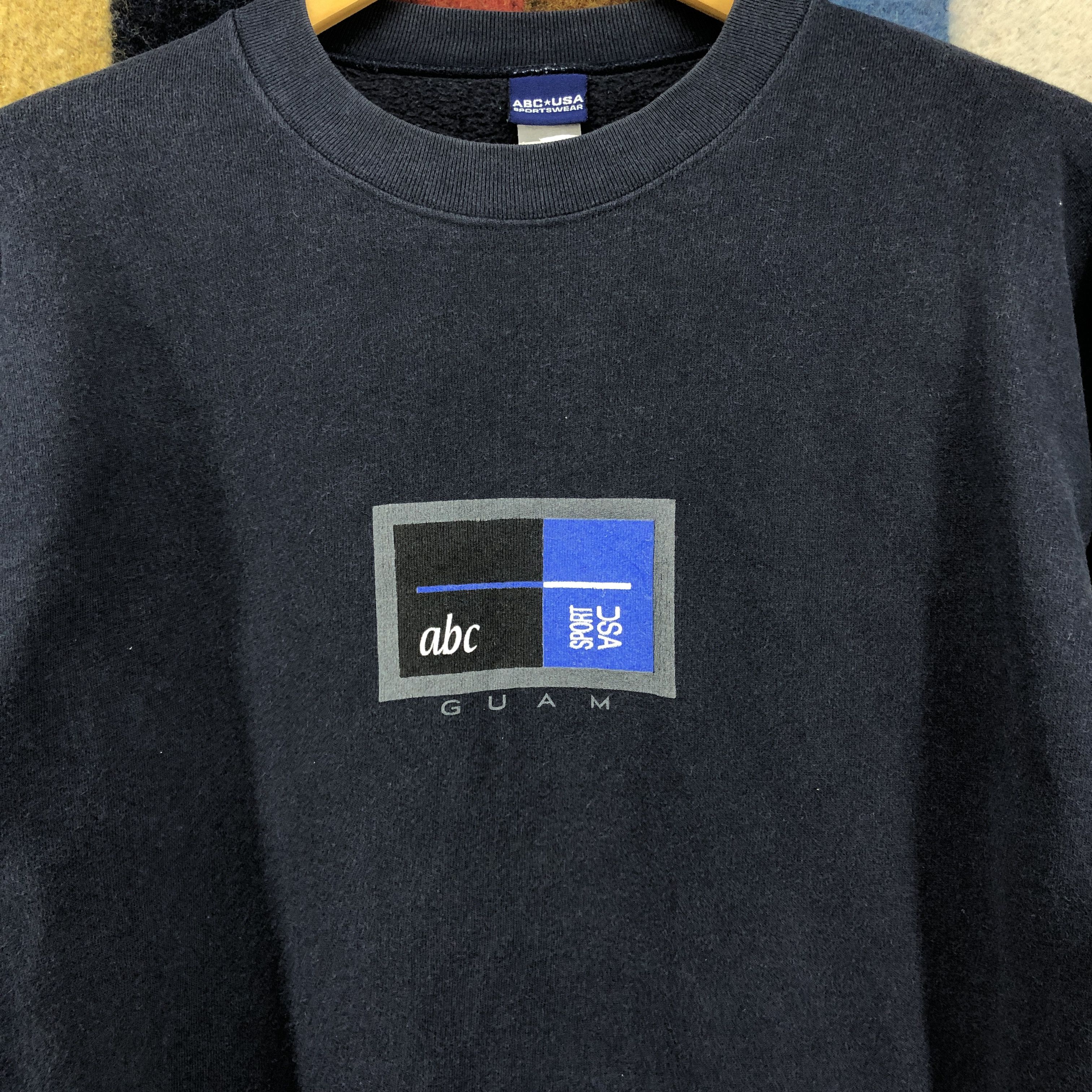 Vintage 90s Vintage ABC GUAM Crew Neck Sweatshirt #0694/AD Size US S / EU 44-46 / 1 - 3 Thumbnail