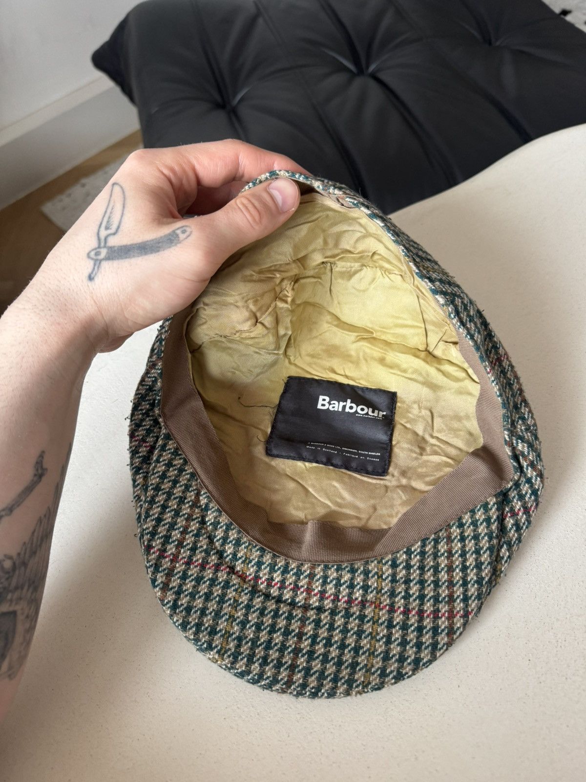 Barbour Barbour Vintage Wool Beret Cap Casual Plaid Rare Old Money Size ONE SIZE - 4 Thumbnail