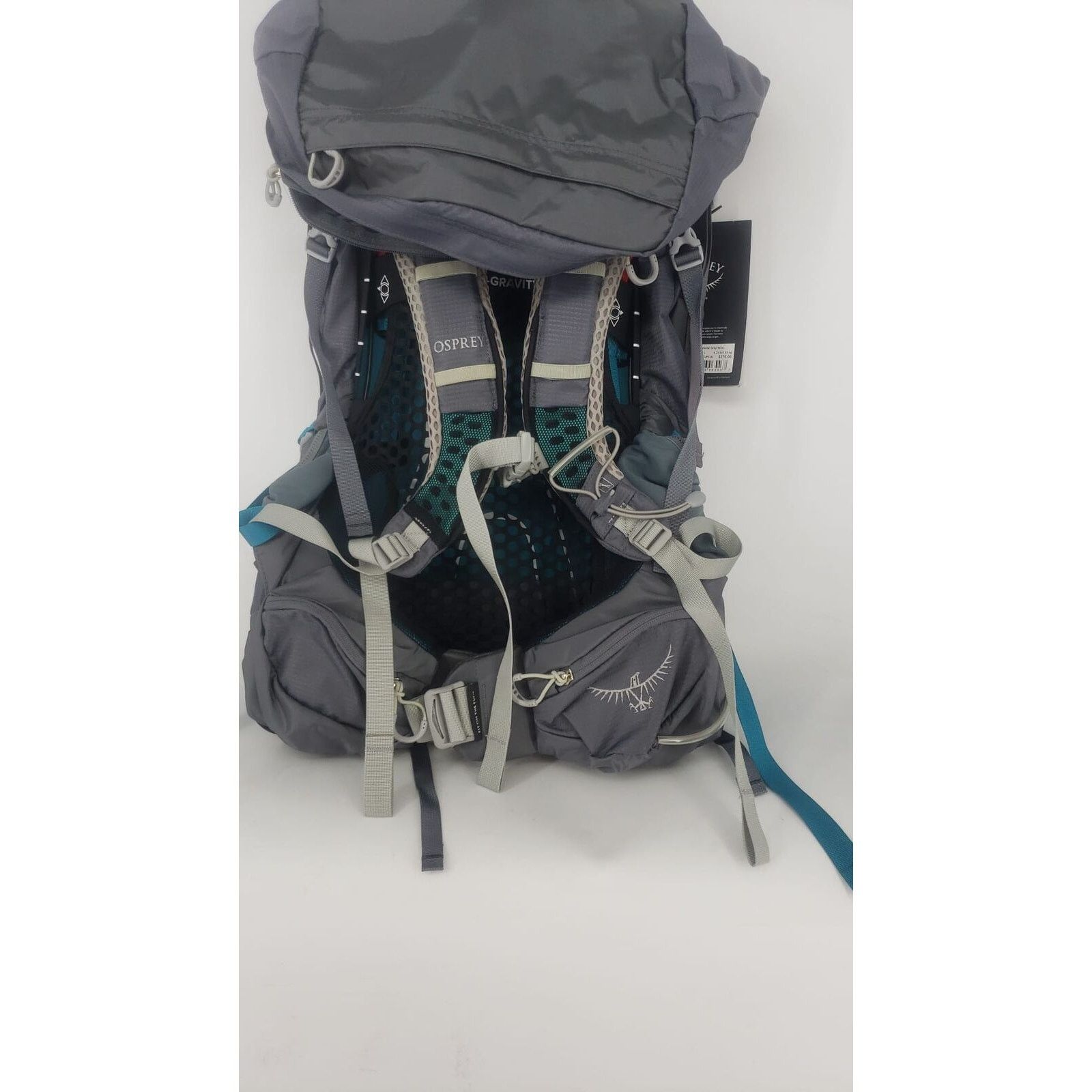 Osprey OSPREY AURA AG 65 VESTAL GREY SMALL WOMENS HIKING BACKPACK Size ONE SIZE - 3 Thumbnail