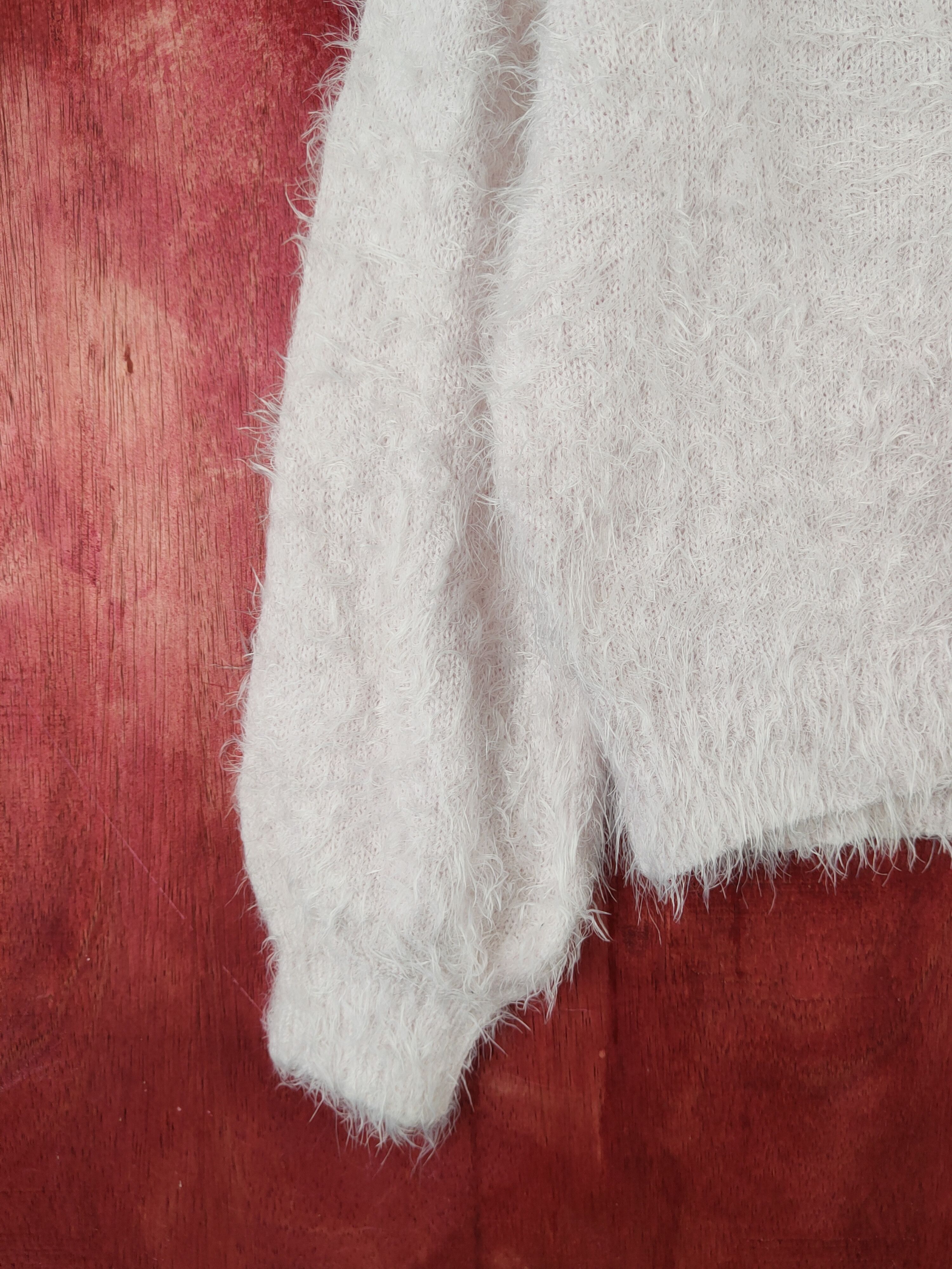 Vintage Ray Cassin Favori Pink Fur Mohair Knitwear #S2006 Size L / US 10 / IT 46 - 4 Thumbnail