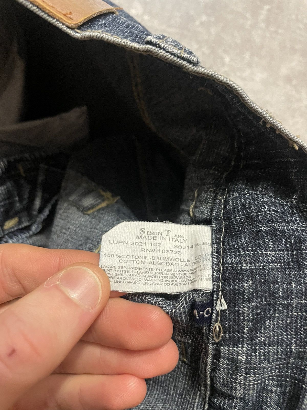Armani Vintage Armani Jeans Metal Logo Distressed Denim Jeans Size US 34 / EU 50 - 15 Thumbnail