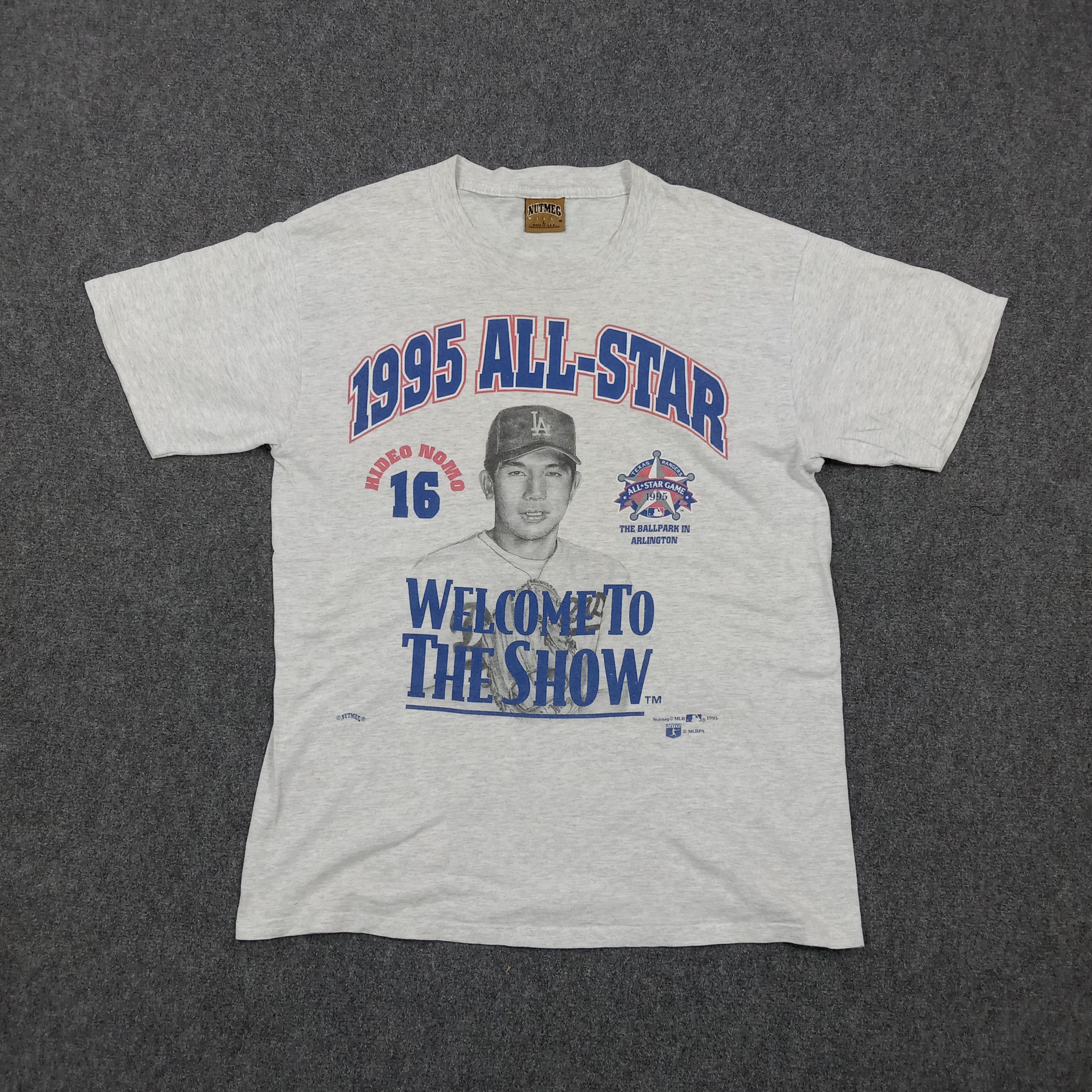 Nutmeg 90s MLB Hideo Nomo LA Dodgers Tshirt C276N6