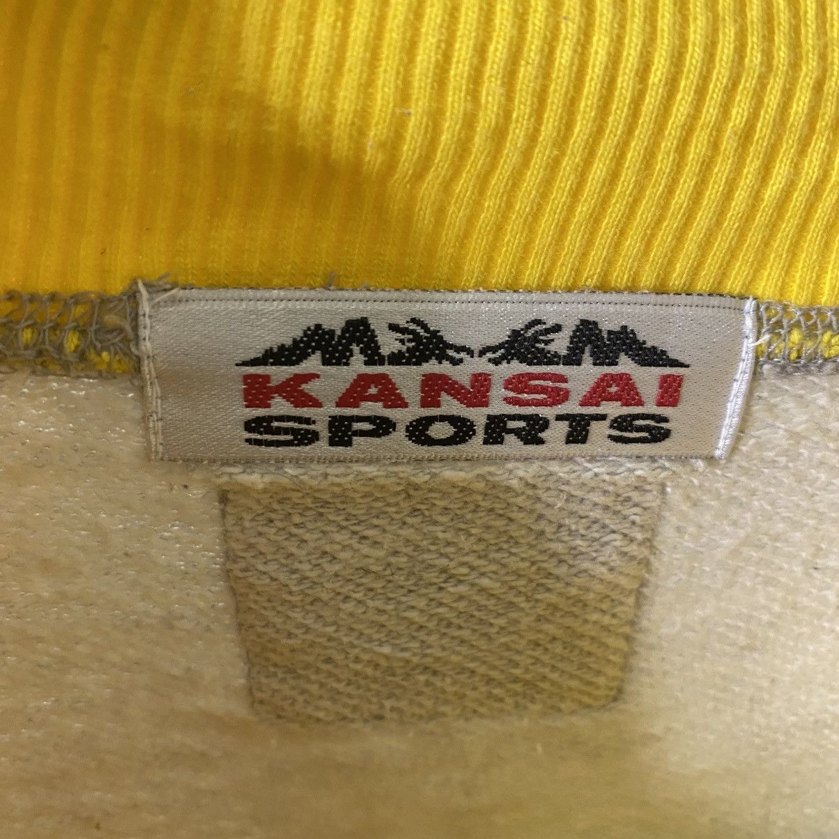 Kansai Yamamoto Kansai Sports Embroidered Dragon Half Zipper Sweatshirt Size US XL / EU 56 / 4 - 3 Thumbnail