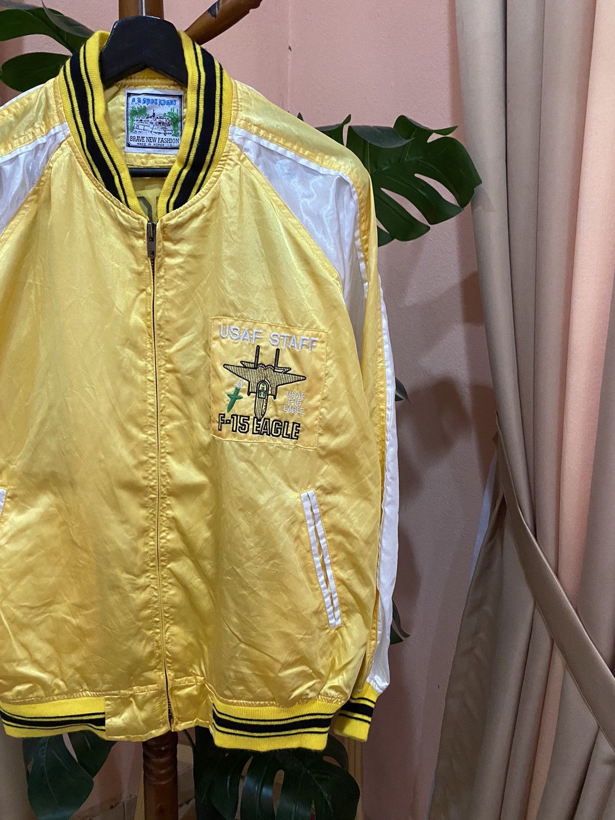 Other Vintage 1980s D.E. Spotlight USAF F-15 Eagle Bomber Jacket Size US L / EU 52-54 / 3 - 7 Thumbnail