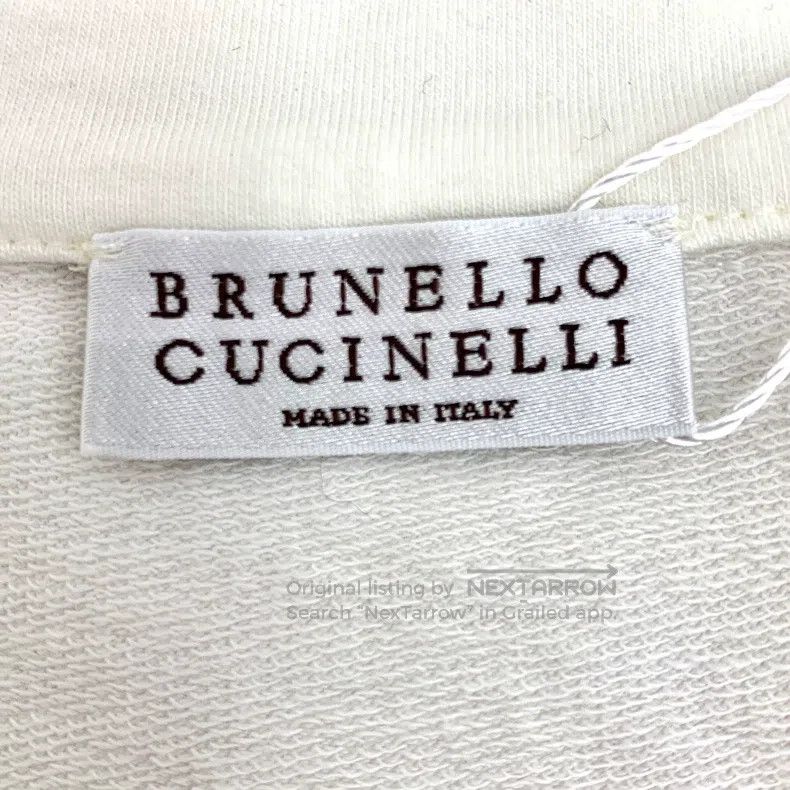 Brunello Cucinelli Brunello Cucinelli White sequined V-neck long-sleeve pullo Size XS / US 0-2 / IT 36-38 - 5 Thumbnail