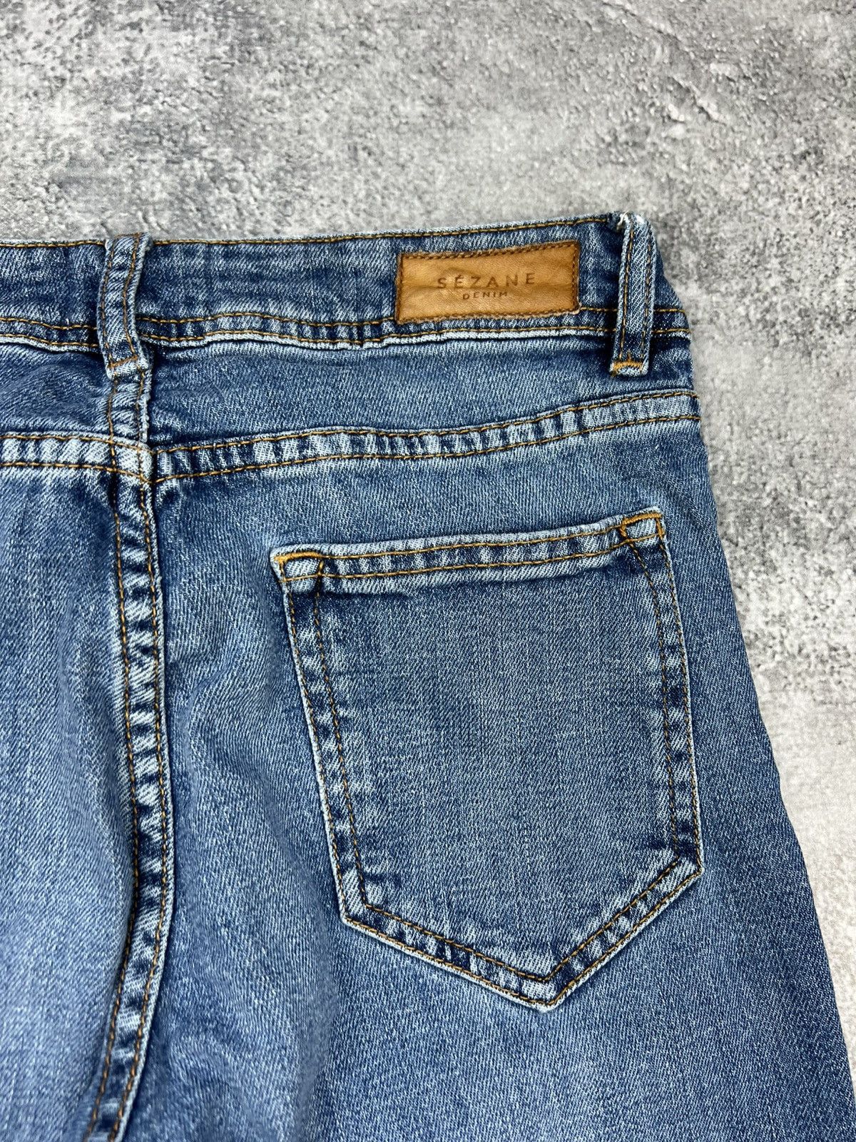 Sezane Sezane Blue Denim Pants Womens Jeans Size 25" / US 0 / IT 36 - 3 Thumbnail