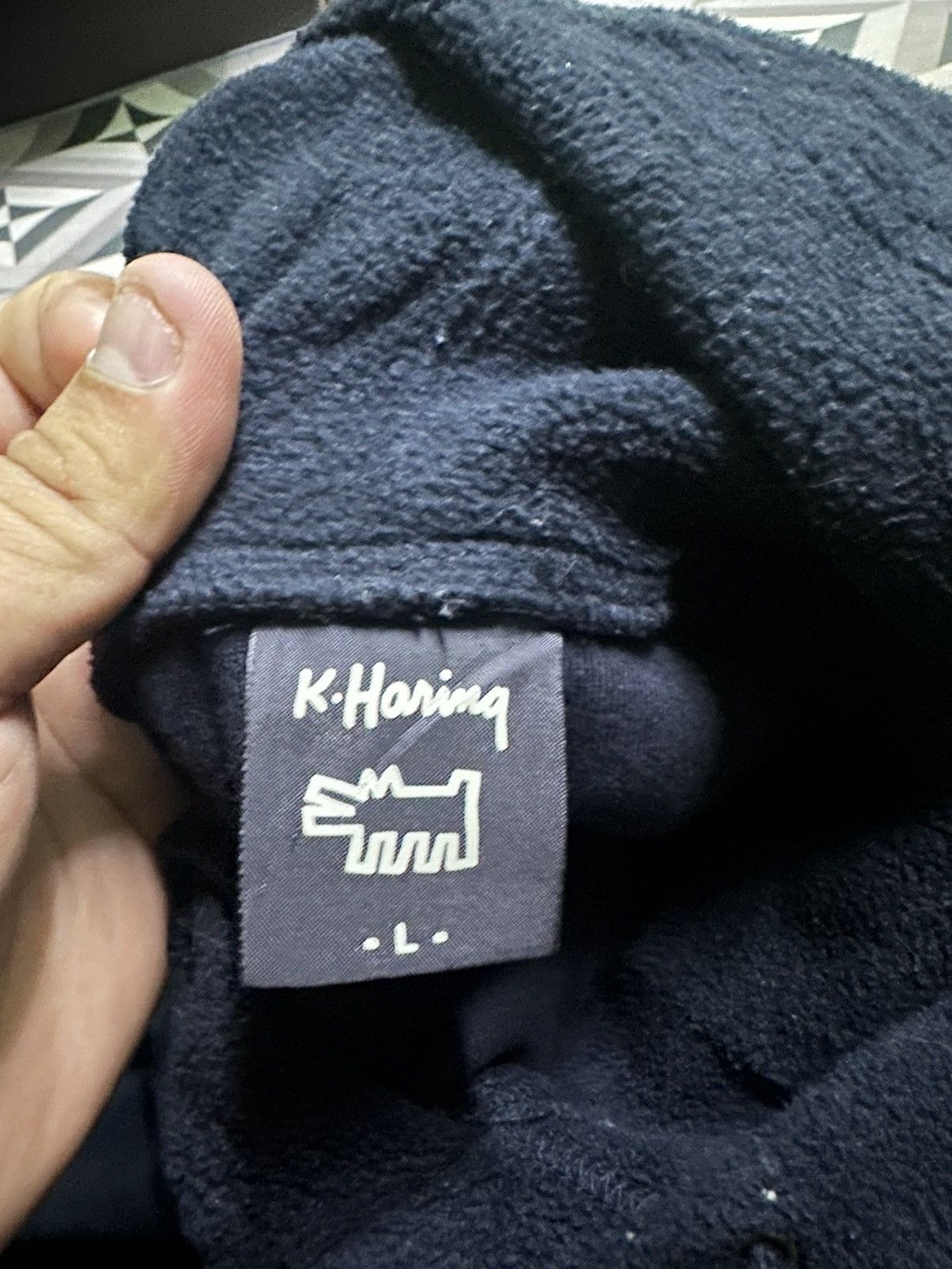Keith Haring Vintage Keith haring fleece pullover hoodie Size US L / EU 52-54 / 3 - 5 Thumbnail