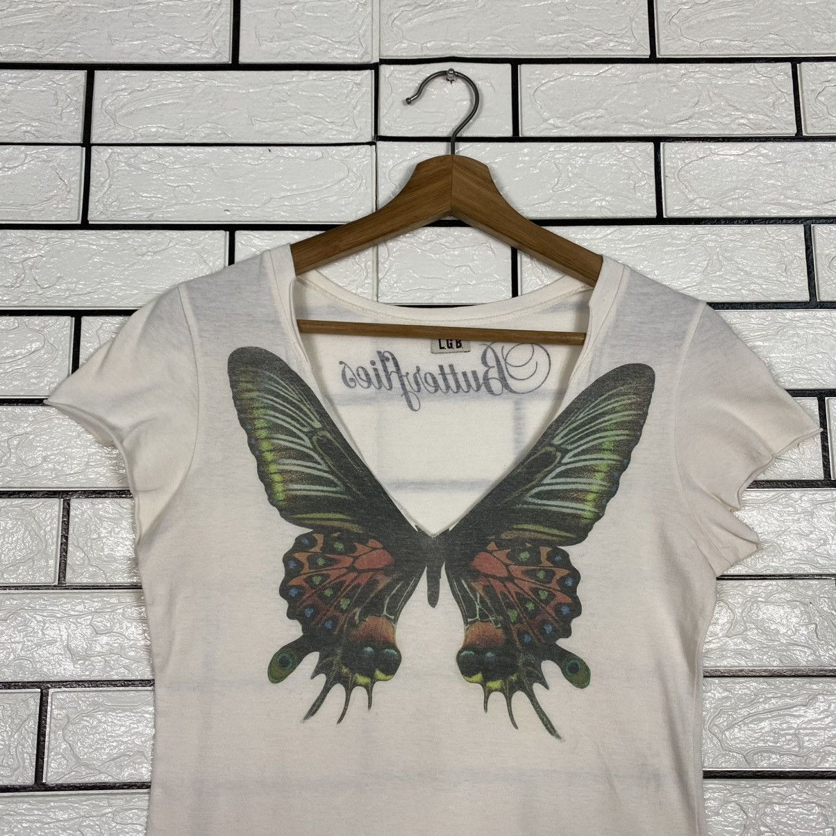 Le Grande Bleu (L.G.B.) 🔥TANK TOP LGB MANIAC CORP BUTTERFLY BIG LOGO Size S / US 4 / IT 40 - 3 Thumbnail