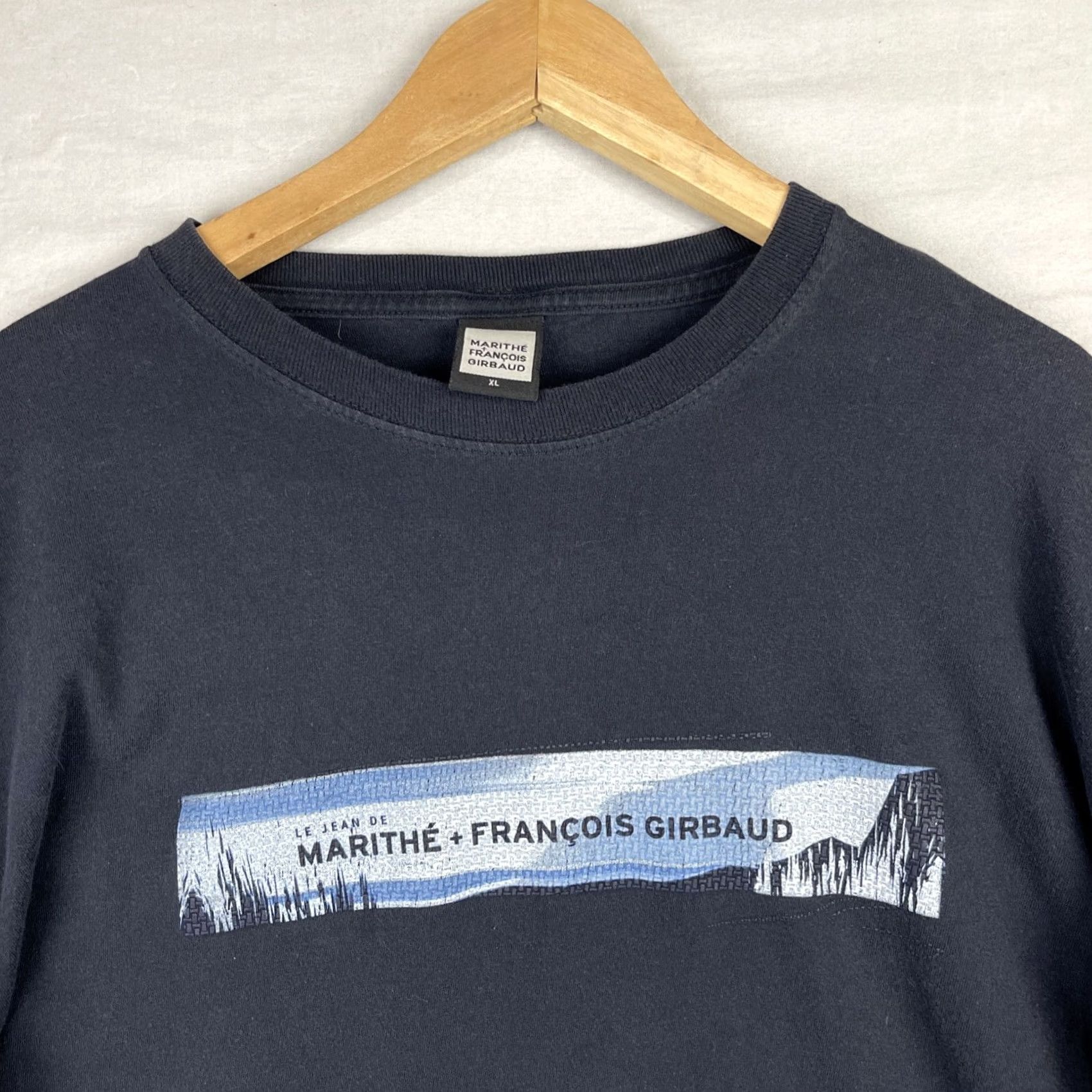 Vintage VINTAGE Marithe Francois Girbaud Shirt Mens XL MFG Black Long Sleeve Spellout Hip Hop Size US XL / EU 56 / 4 - 3 Thumbnail