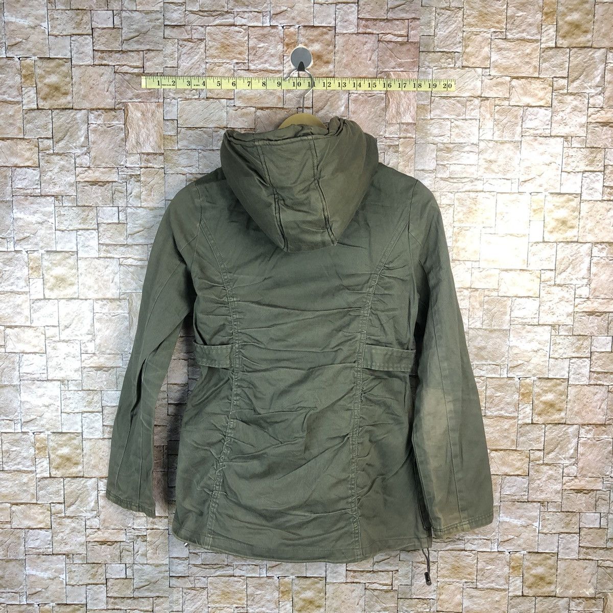 Japanese Brand Backs Green Coats jacket Hoodie #A826 Size M / US 6-8 / IT 42-44 - 12 Thumbnail