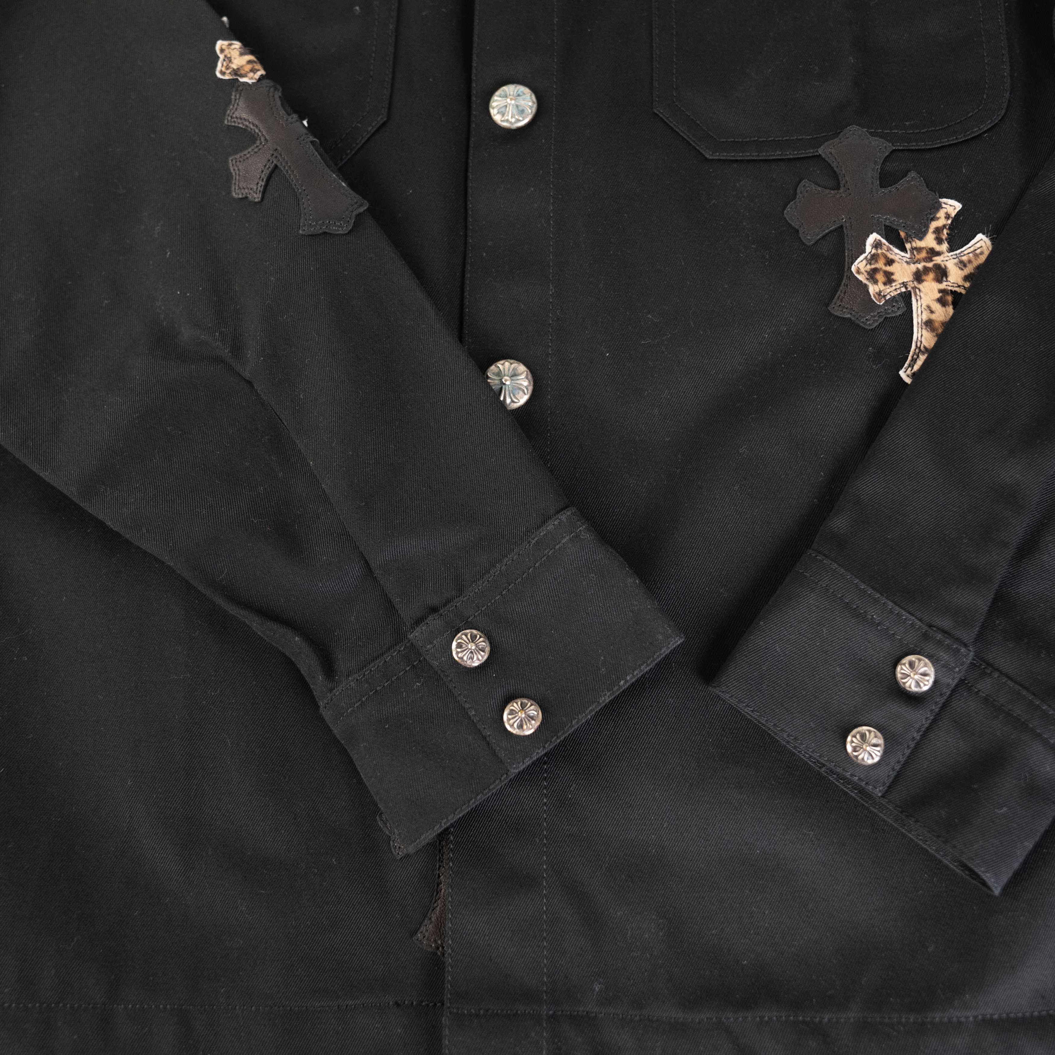 Chrome Hearts Chrome Hearts Work Dog Black Leather Leopard 20 Patches Size US M / EU 48-50 / 2 - 9 Thumbnail