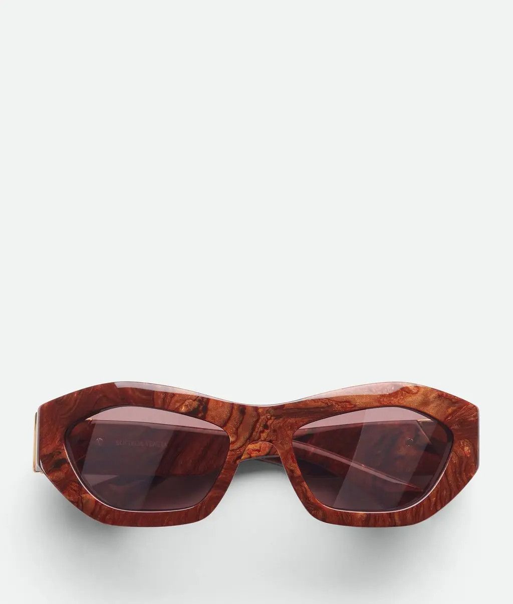 Bottega Veneta o1n1vont0525 Size: OS / Angle Hexagonal Sunglasses in Brown Size ONE SIZE - 1 Thumbnail