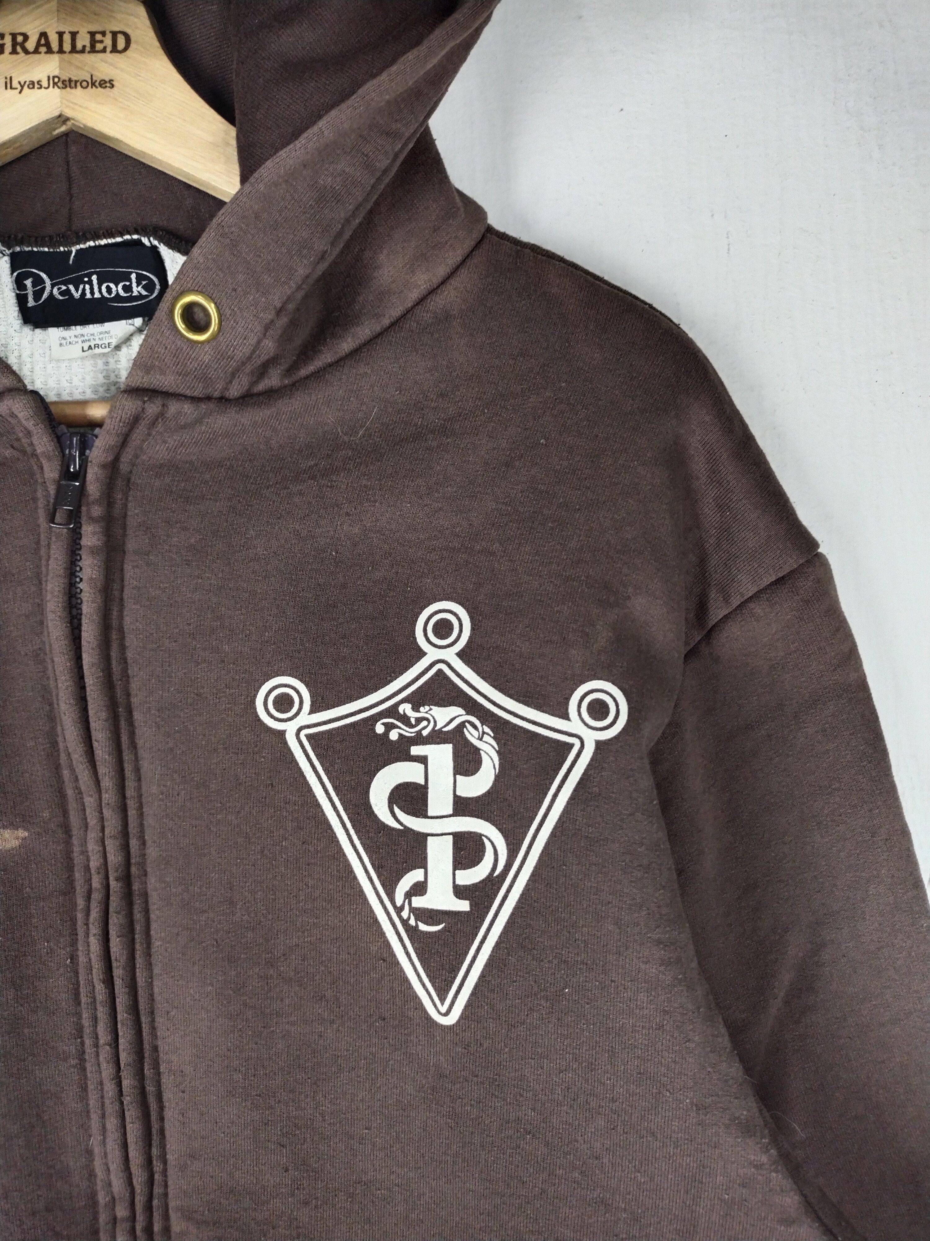 Camber Vintage Camber x Devilock Spellout Logo Faded Hoodie Size US L / EU 52-54 / 3 - 5 Thumbnail