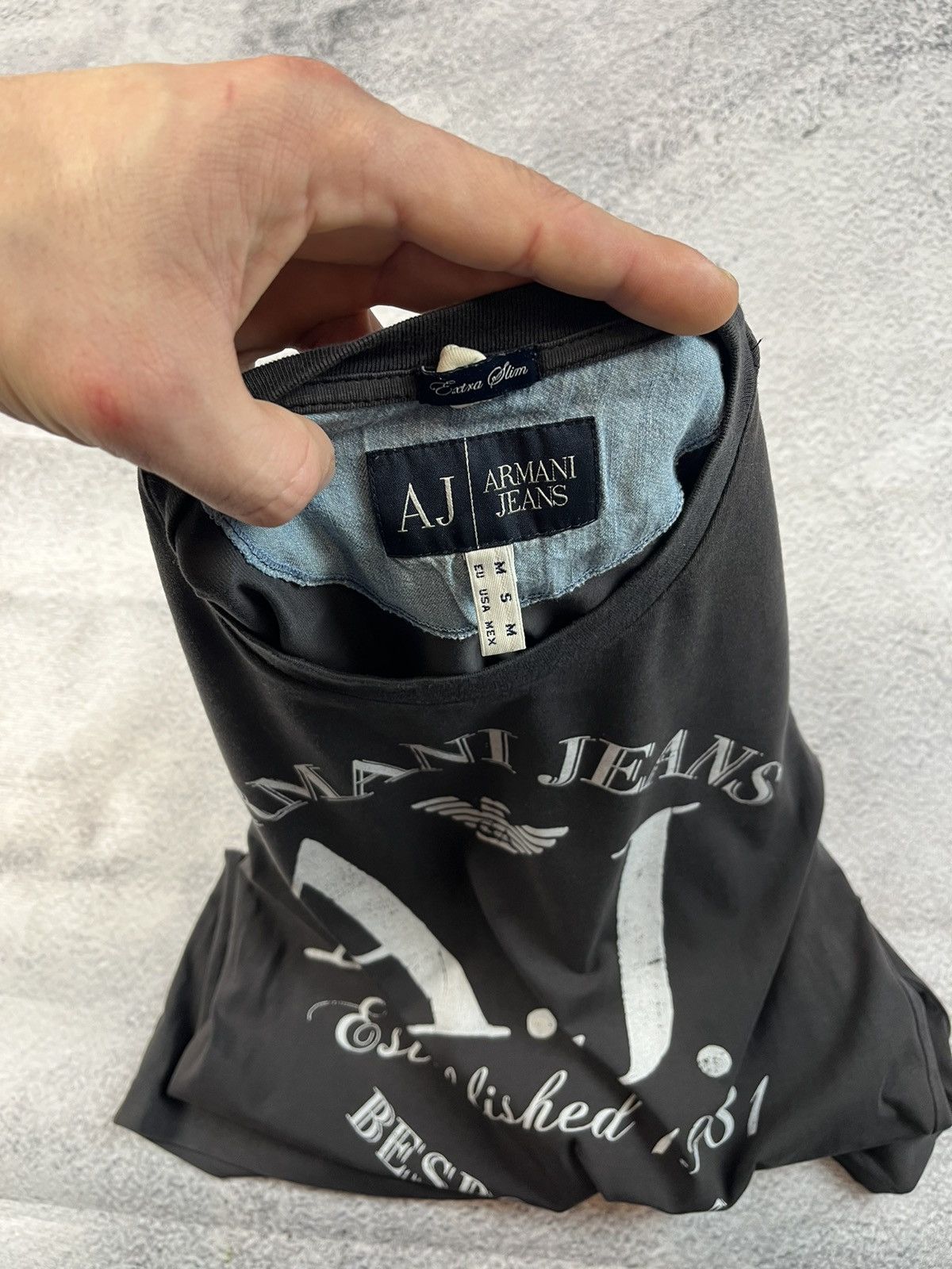 Armani Armani jeans big logo T-shirt Size US M / EU 48-50 / 2 - 6 Thumbnail